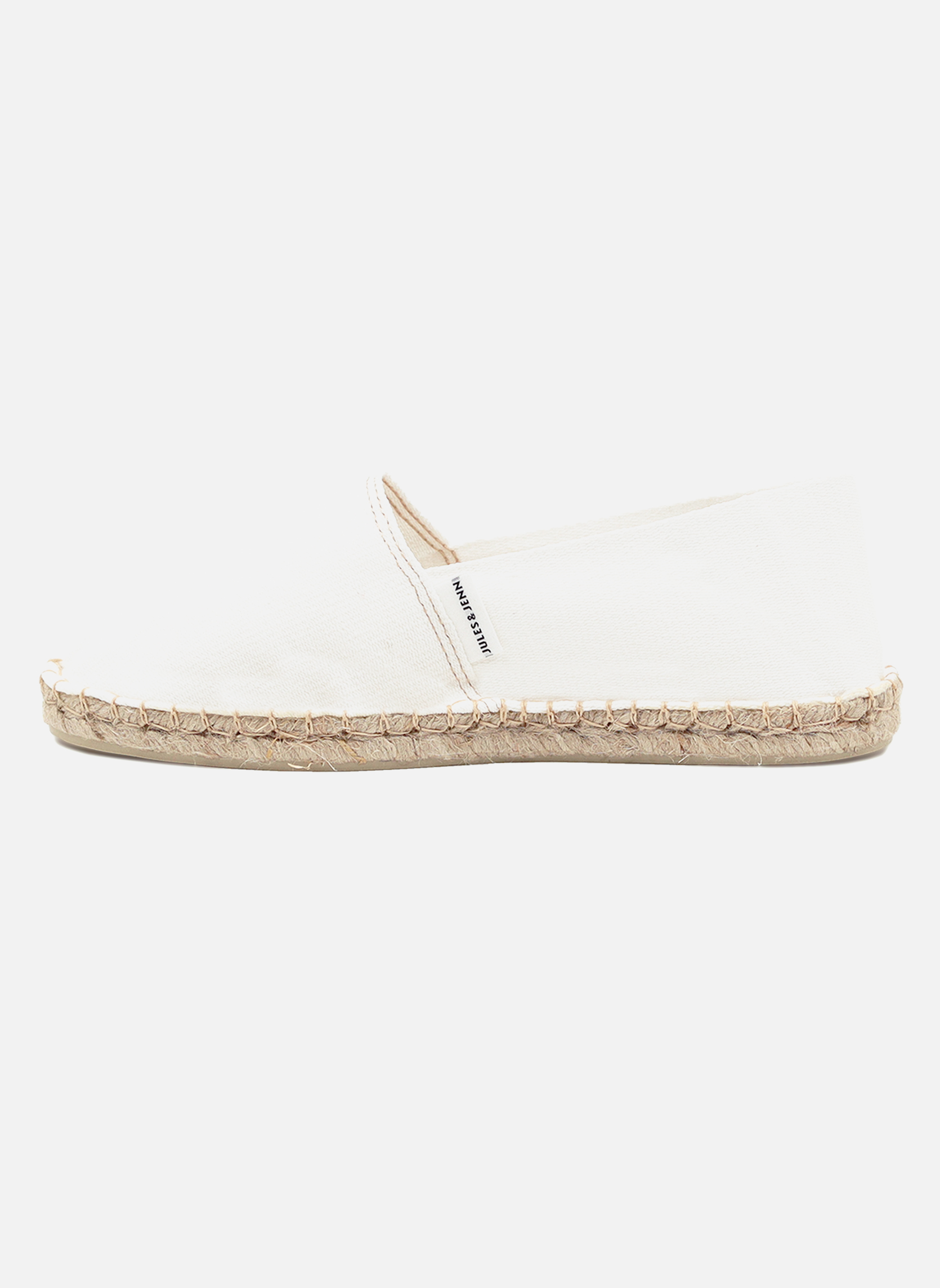 Espadrilles plates Espadrilles toile de coton blanc homme blanc JULES & JENN Espadrilles plates Espadrilles toile de coton blanc homme blanc Blanc