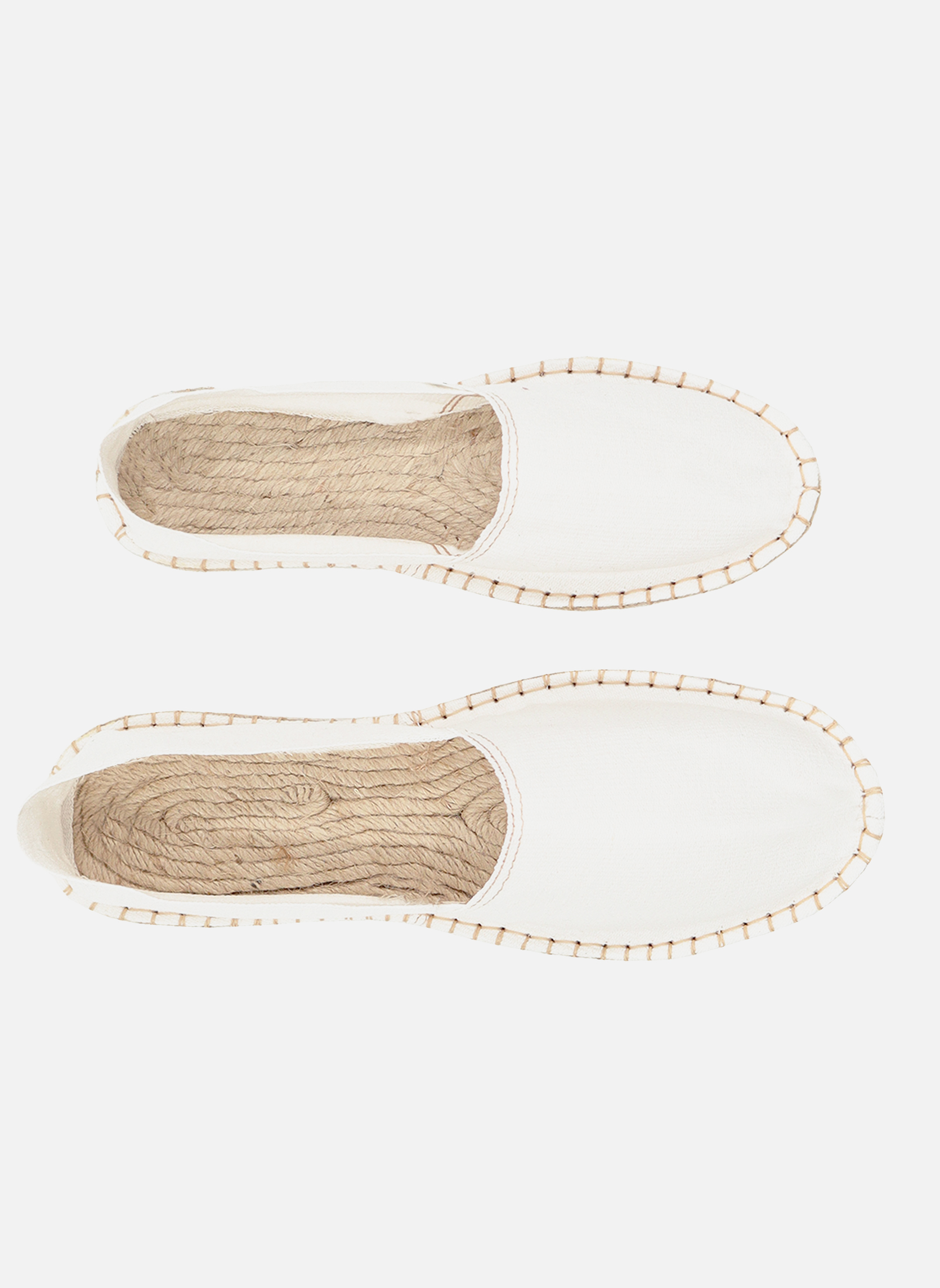 Espadrilles plates Espadrilles toile de coton blanc homme blanc JULES & JENN Espadrilles plates Espadrilles toile de coton blanc homme blanc Blanc