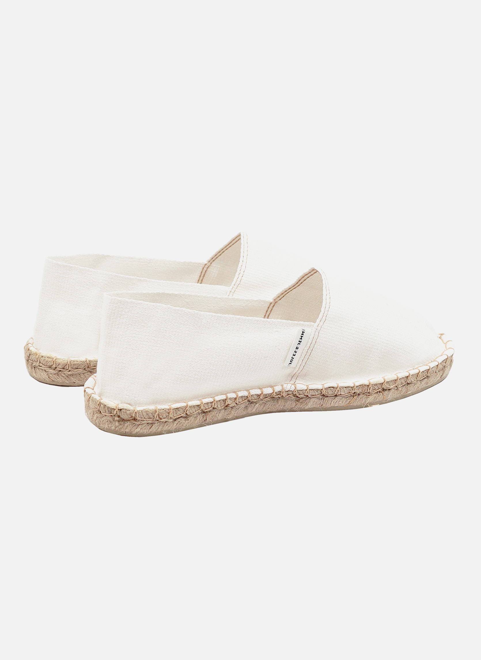 Espadrilles plates Espadrilles toile de coton blanc homme blanc JULES & JENN Espadrilles plates Espadrilles toile de coton blanc homme blanc Blanc