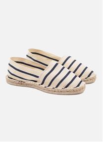 Espadrilles plates Espadrilles toile de coton blanc homme blanc