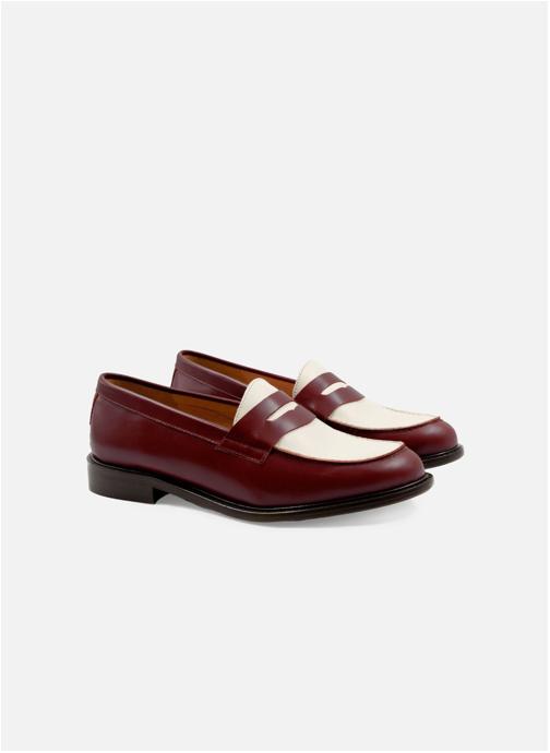 JULES & JENN Mocassins Mocassins cuir F femme bordeaux