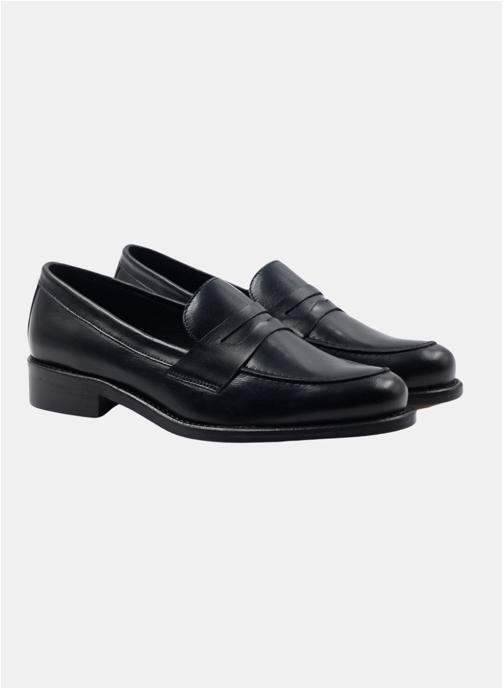 JULES & JENN Mocassins Mocassins cuir F femme noir