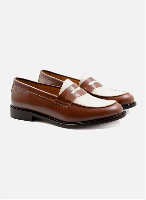 JULES & JENN Mocassins Mocassins cuir F femme marron