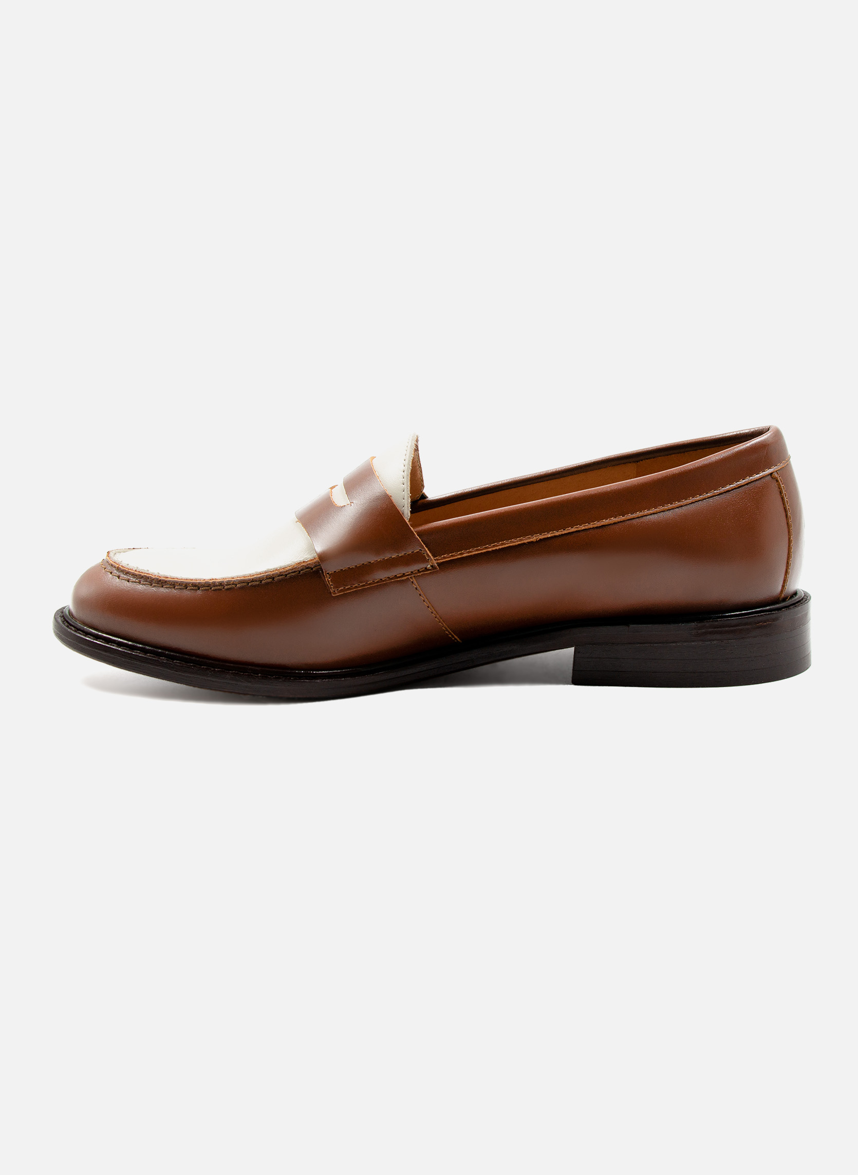 Mocassins Mocassins cuir F femme marron JULES & JENN Mocassins Mocassins cuir F femme marron Cognac