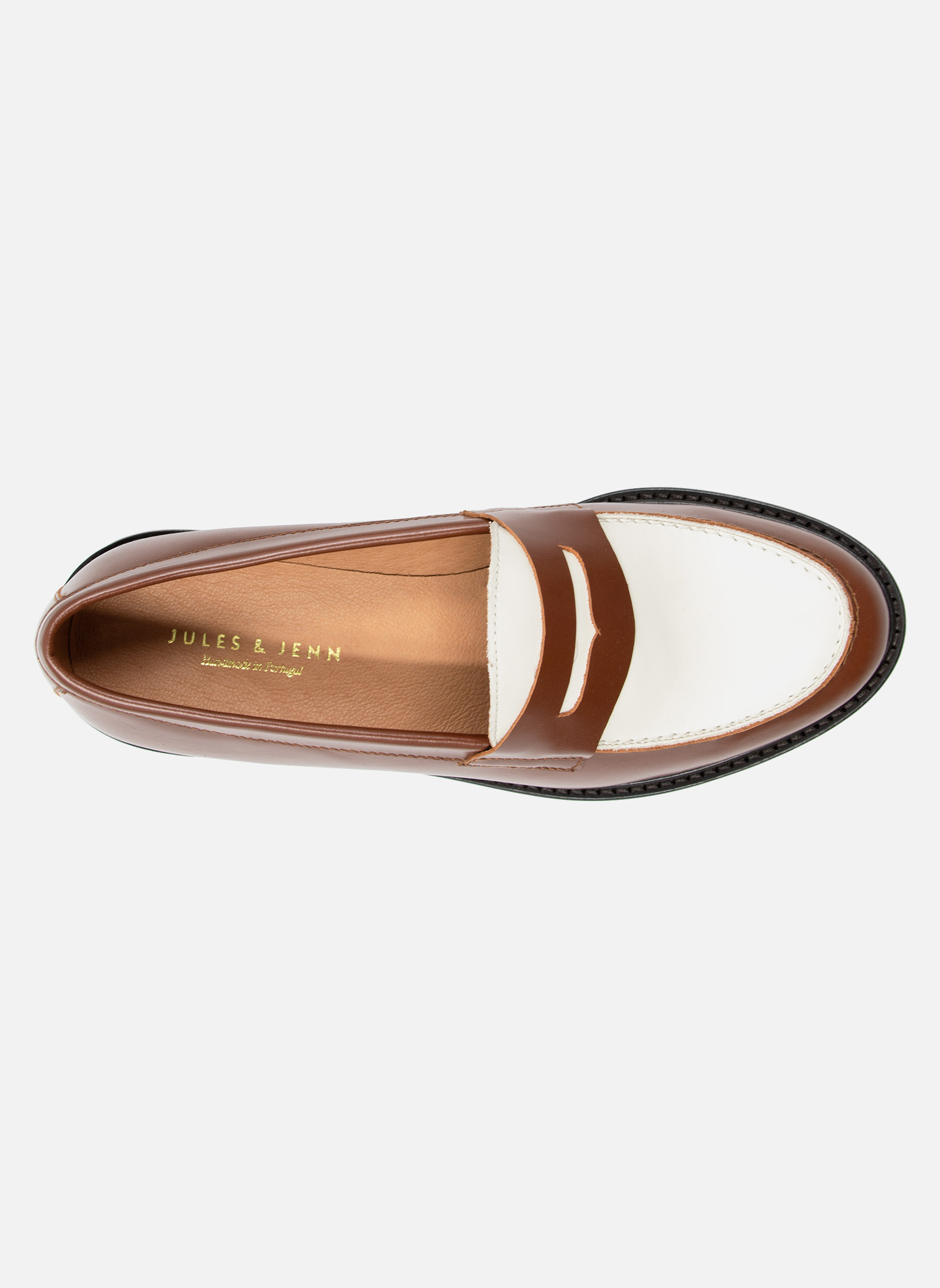 Mocassins Mocassins cuir F femme marron JULES & JENN Mocassins Mocassins cuir F femme marron Cognac