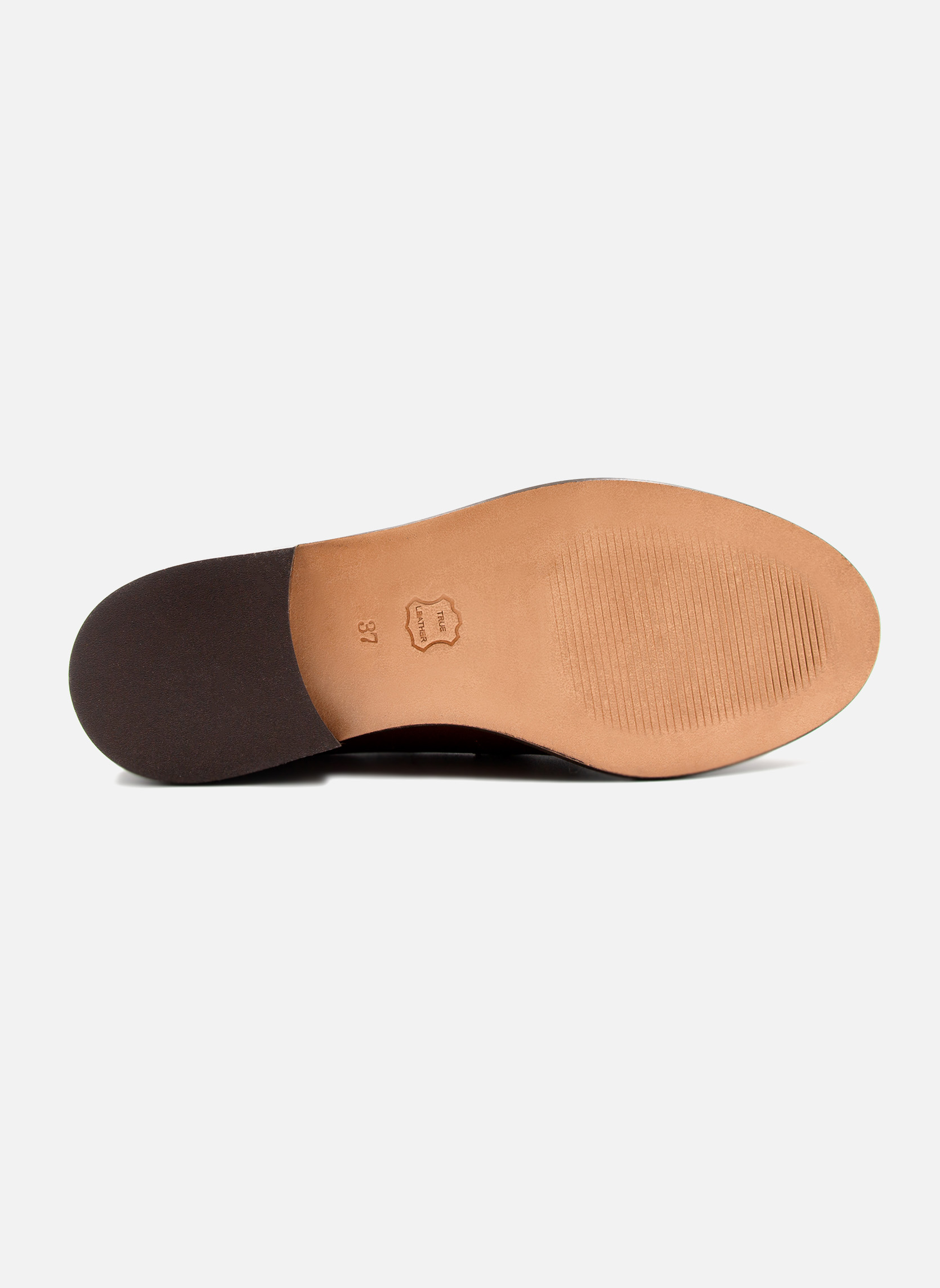 Mocassins Mocassins cuir F femme marron JULES & JENN Mocassins Mocassins cuir F femme marron Cognac