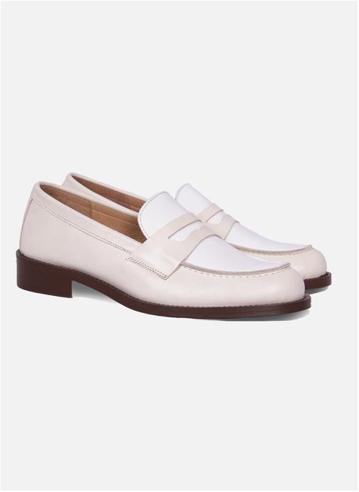 JULES & JENN Mocassins Mocassins cuir F femme beige