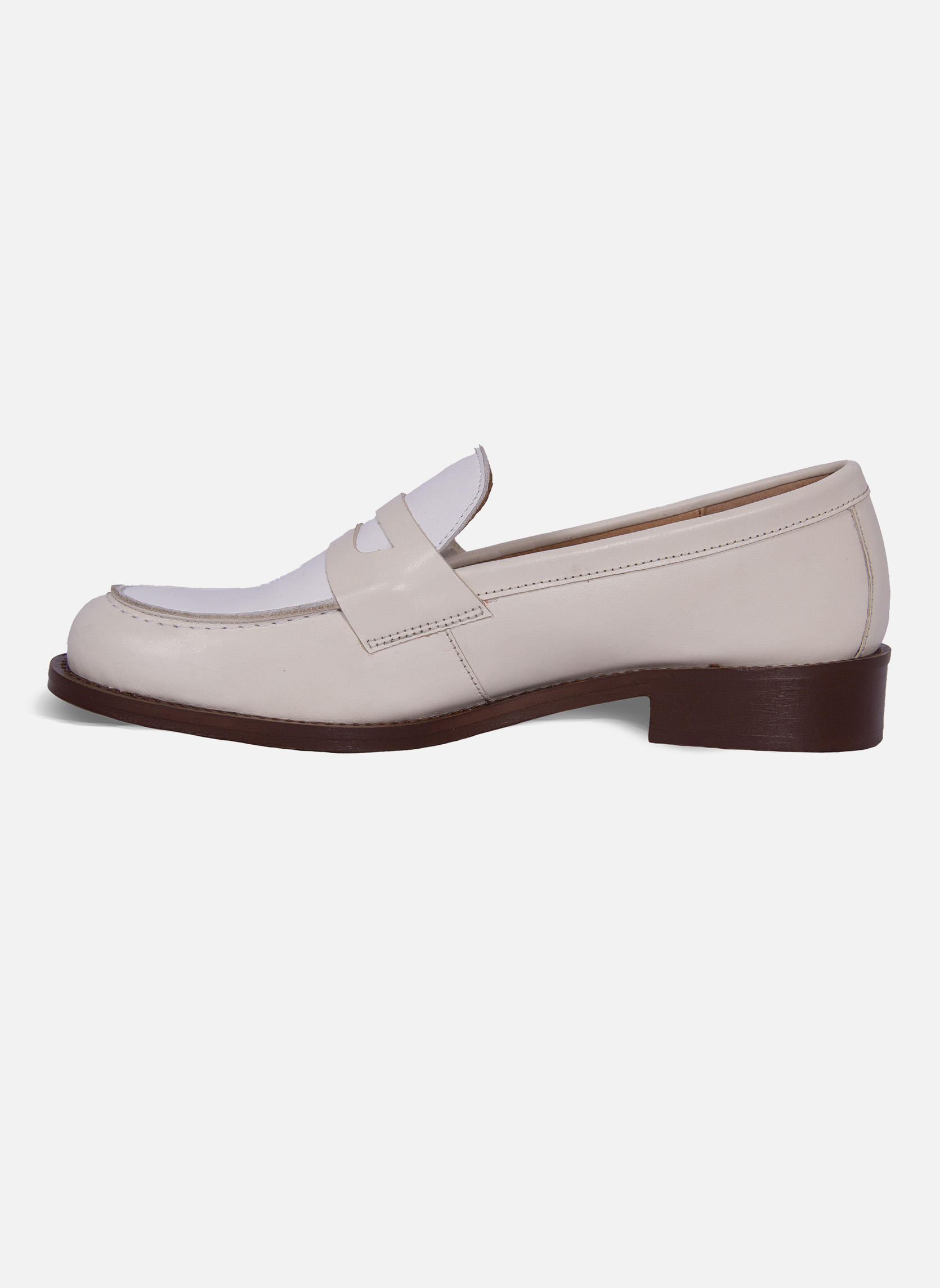 Mocassins Mocassins cuir F femme beige JULES & JENN Mocassins Mocassins cuir F femme beige Beige