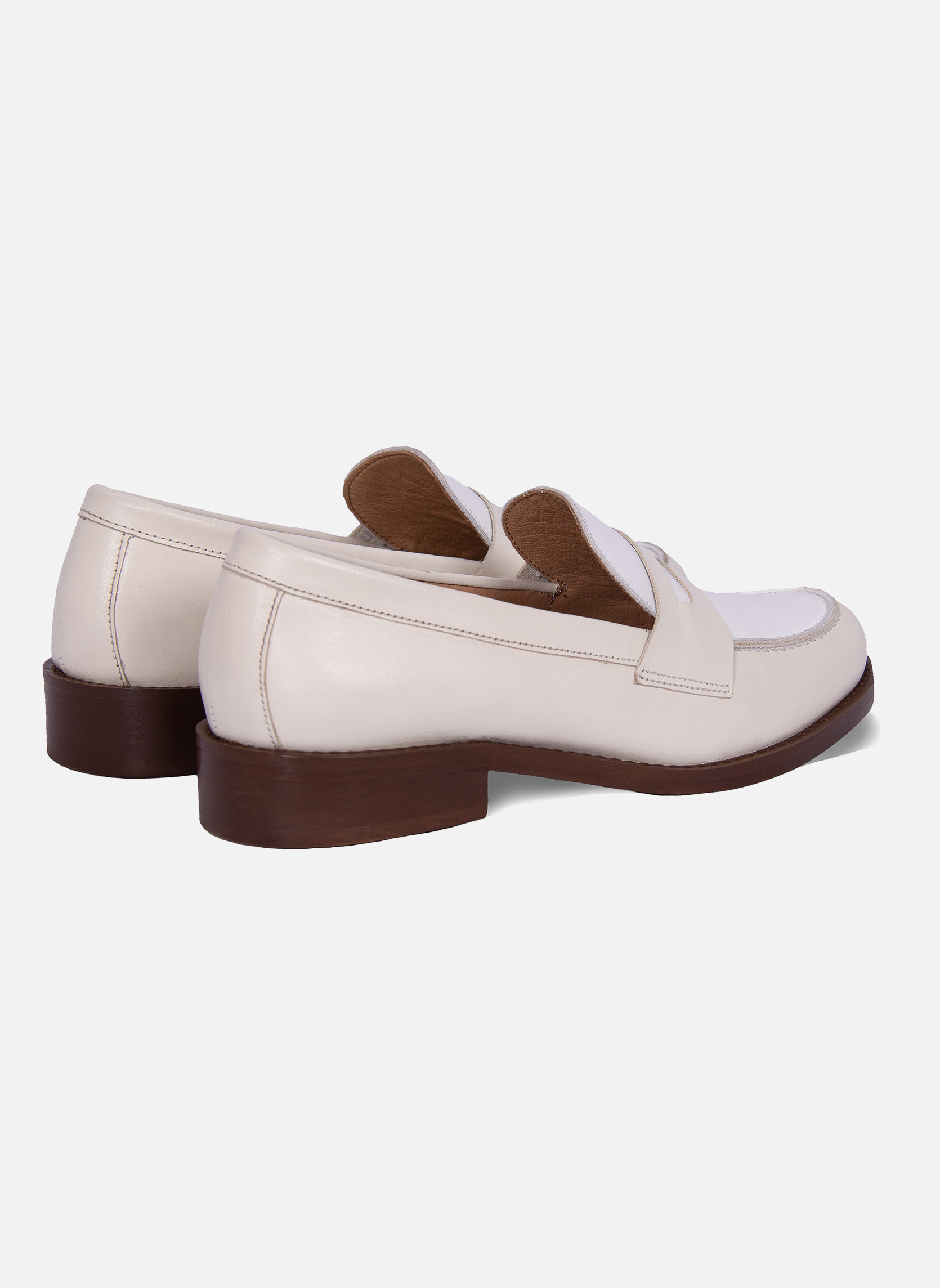 Mocassins Mocassins cuir F femme beige JULES & JENN Mocassins Mocassins cuir F femme beige Beige