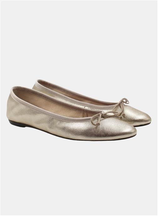 JULES & JENN Ballerines classiques Ballerines classiques cuir métallisé doré femme or et bronze