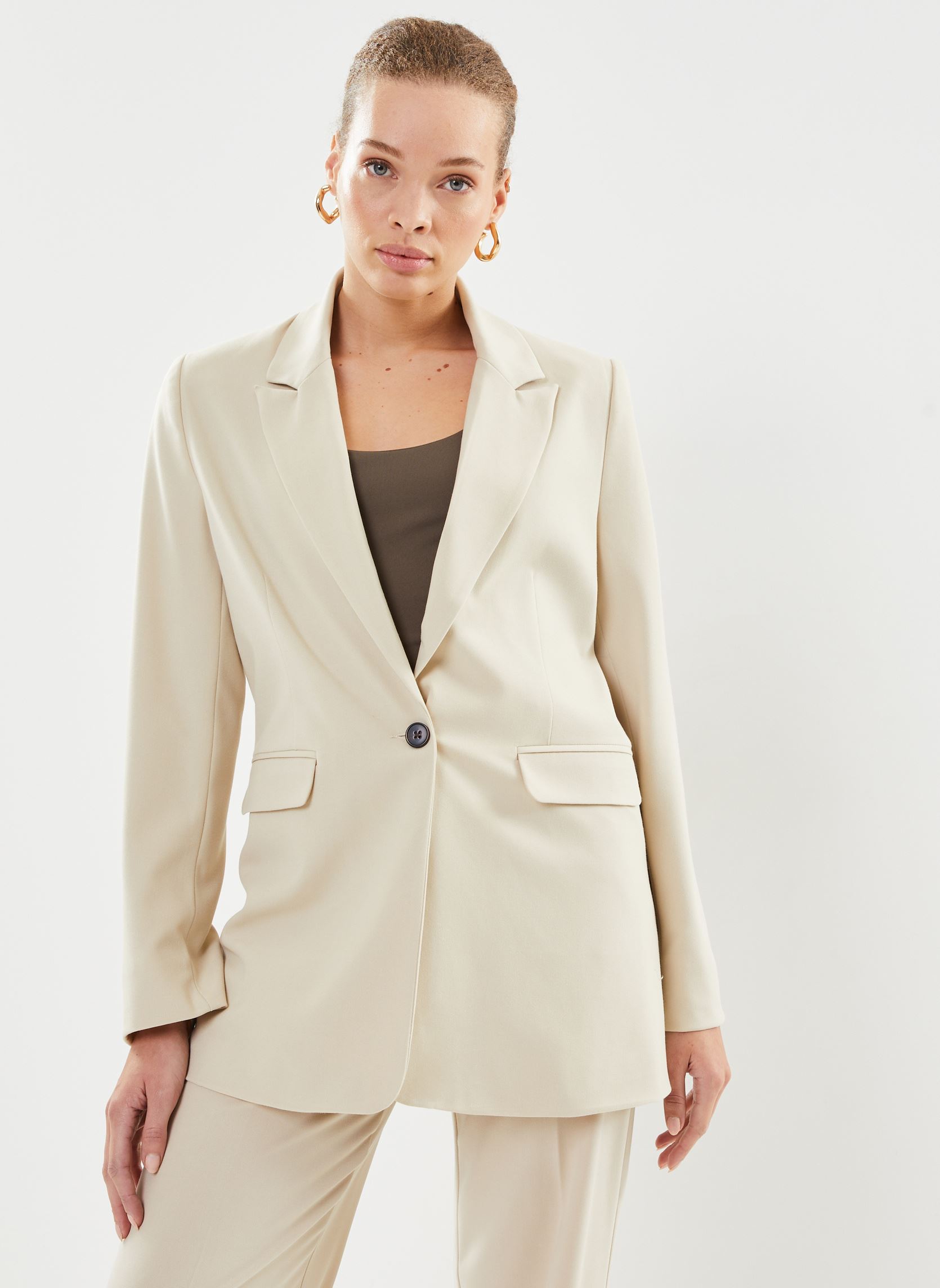 Blazer Bydanta Blazer Y - dames beige B-Young Blazer Bydanta Blazer Y - dames beige Cement