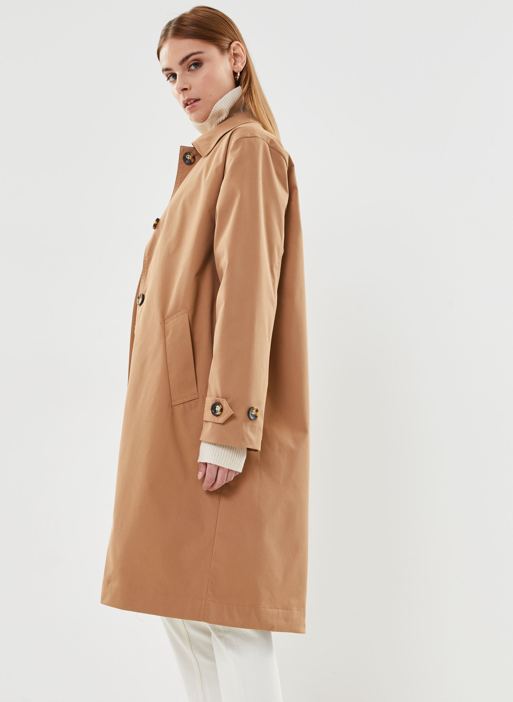 Mantels Byamona Mac Coat - dames bruin B-Young Mantels Byamona Mac Coat - dames bruin Tiger'S Eye