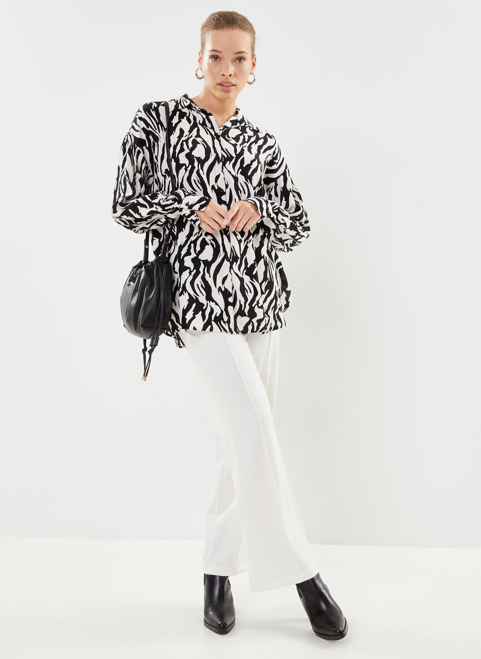 Chemises manches longues Byissano Shirt - femme multicolore B-Young Chemises manches longues Byissano Shirt - femme multicolore Black Mix