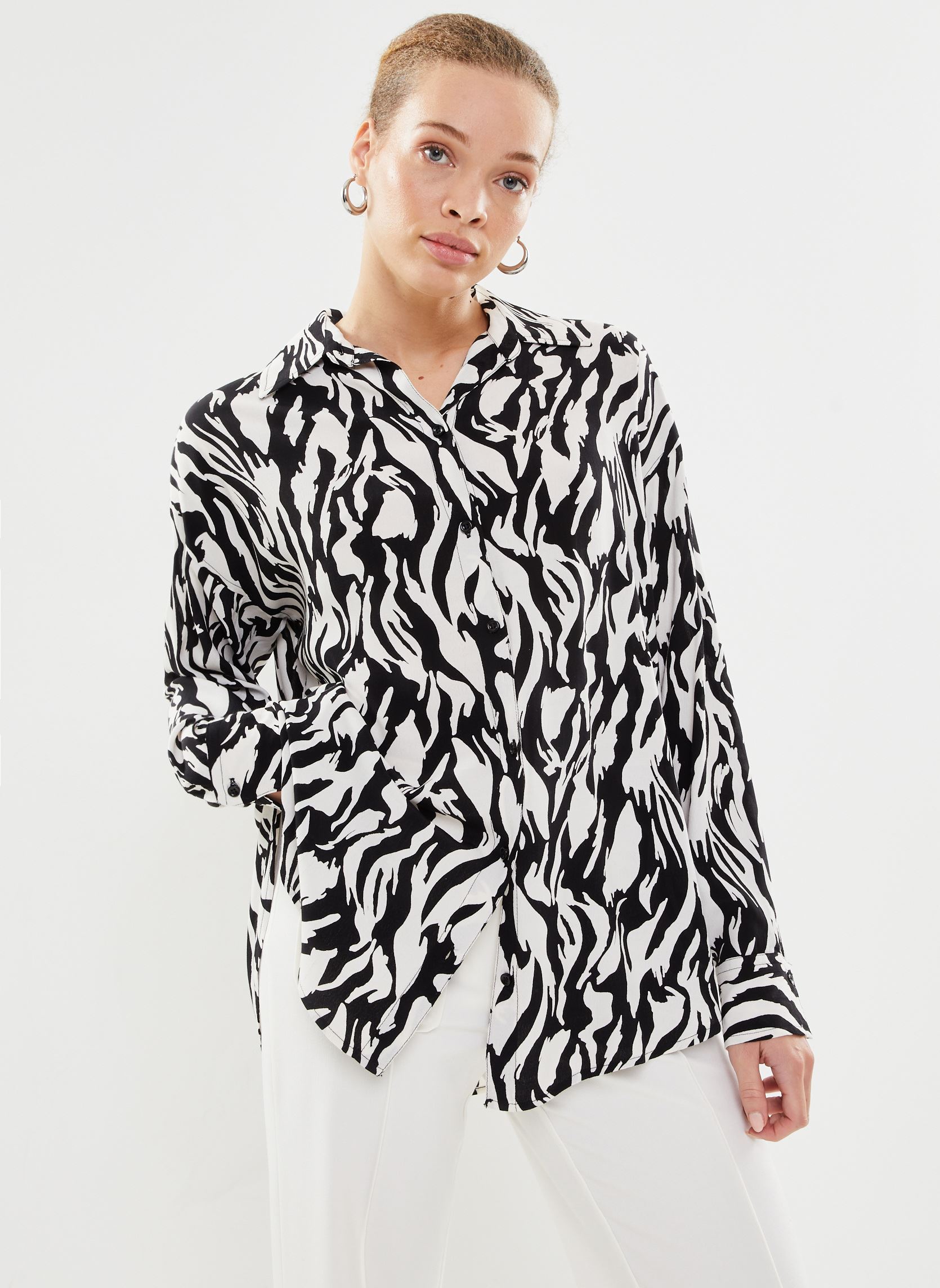 Chemises manches longues Byissano Shirt - femme multicolore B-Young Chemises manches longues Byissano Shirt - femme multicolore Black Mix