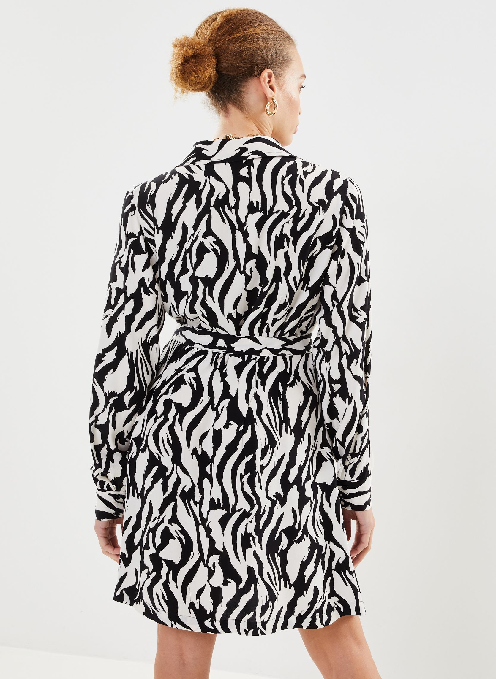 Robes Byissano Dress - femme multicolore B-Young Robes Byissano Dress - femme multicolore Black Mix