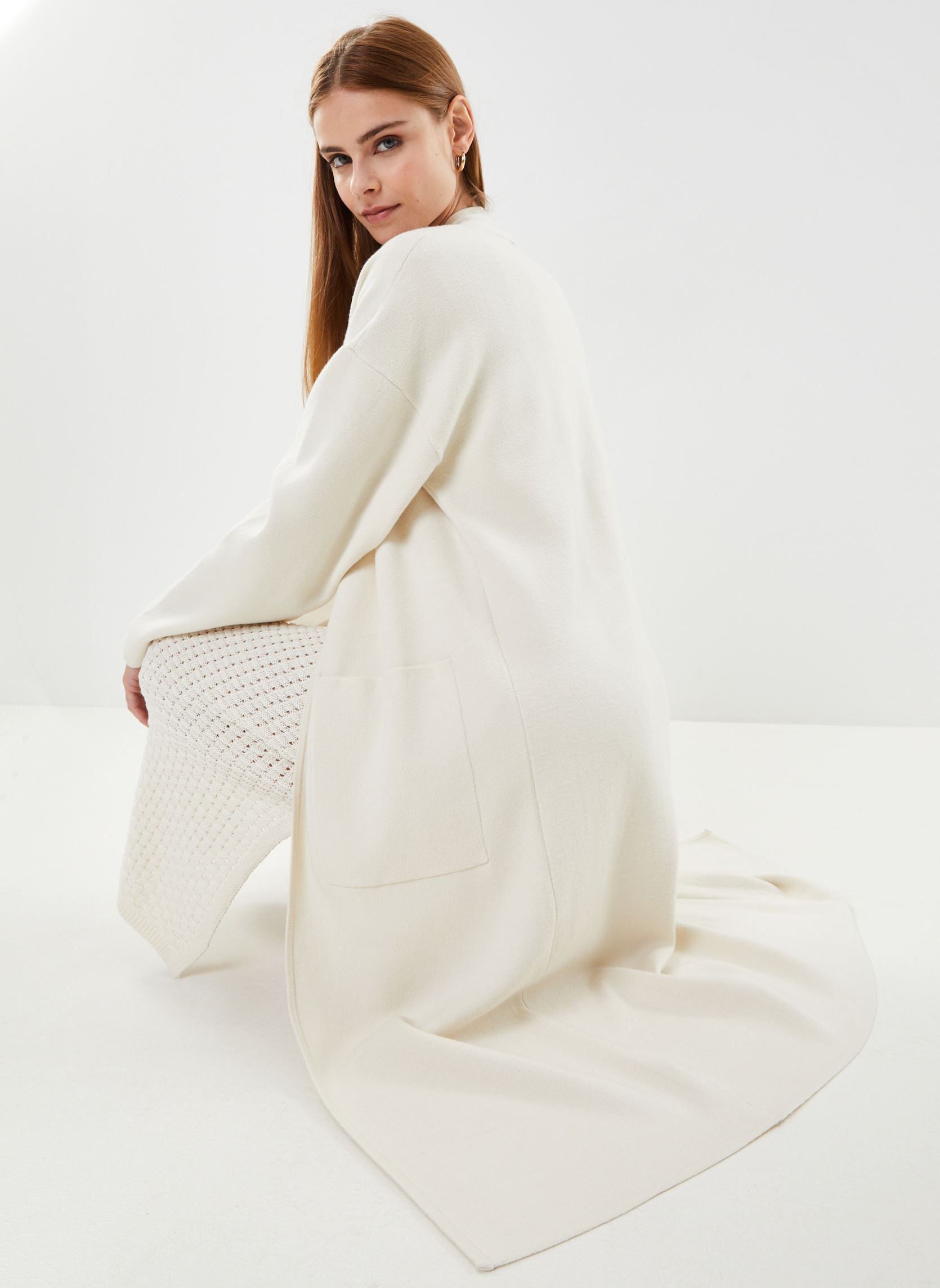 Gilets Byotari Cardigan Coat - femme beige B-Young Gilets Byotari Cardigan Coat - femme beige Birch