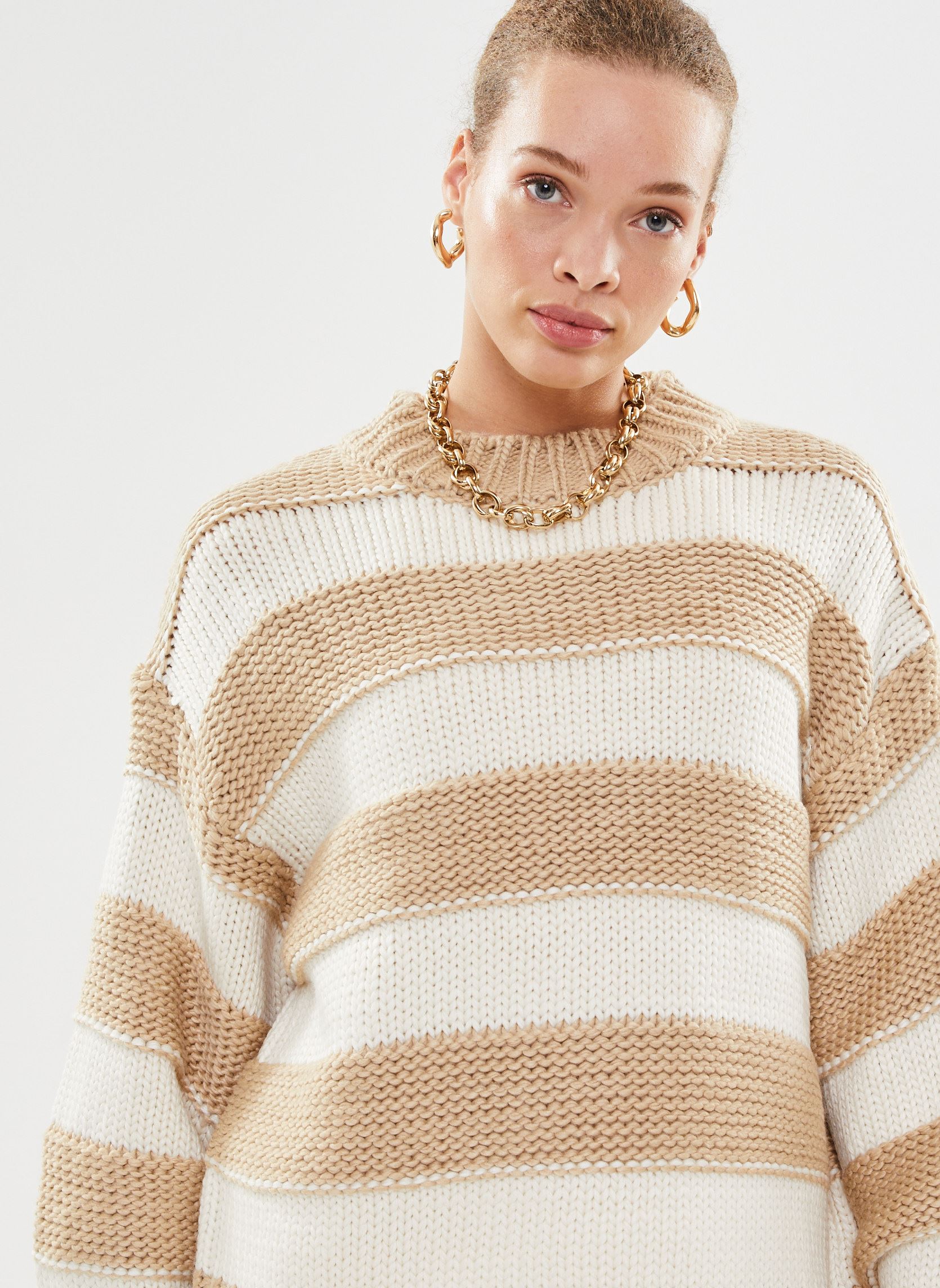Pulls Bynoemi Sweater - femme beige B-Young Pulls Bynoemi Sweater - femme beige Safari Mix