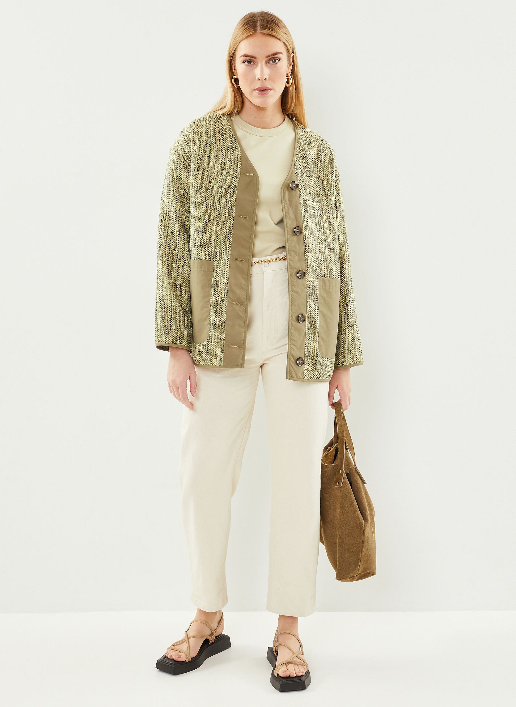 Vestes Bybetino Jacket - femme vert B-Young Vestes Bybetino Jacket - femme vert Aloe Mix