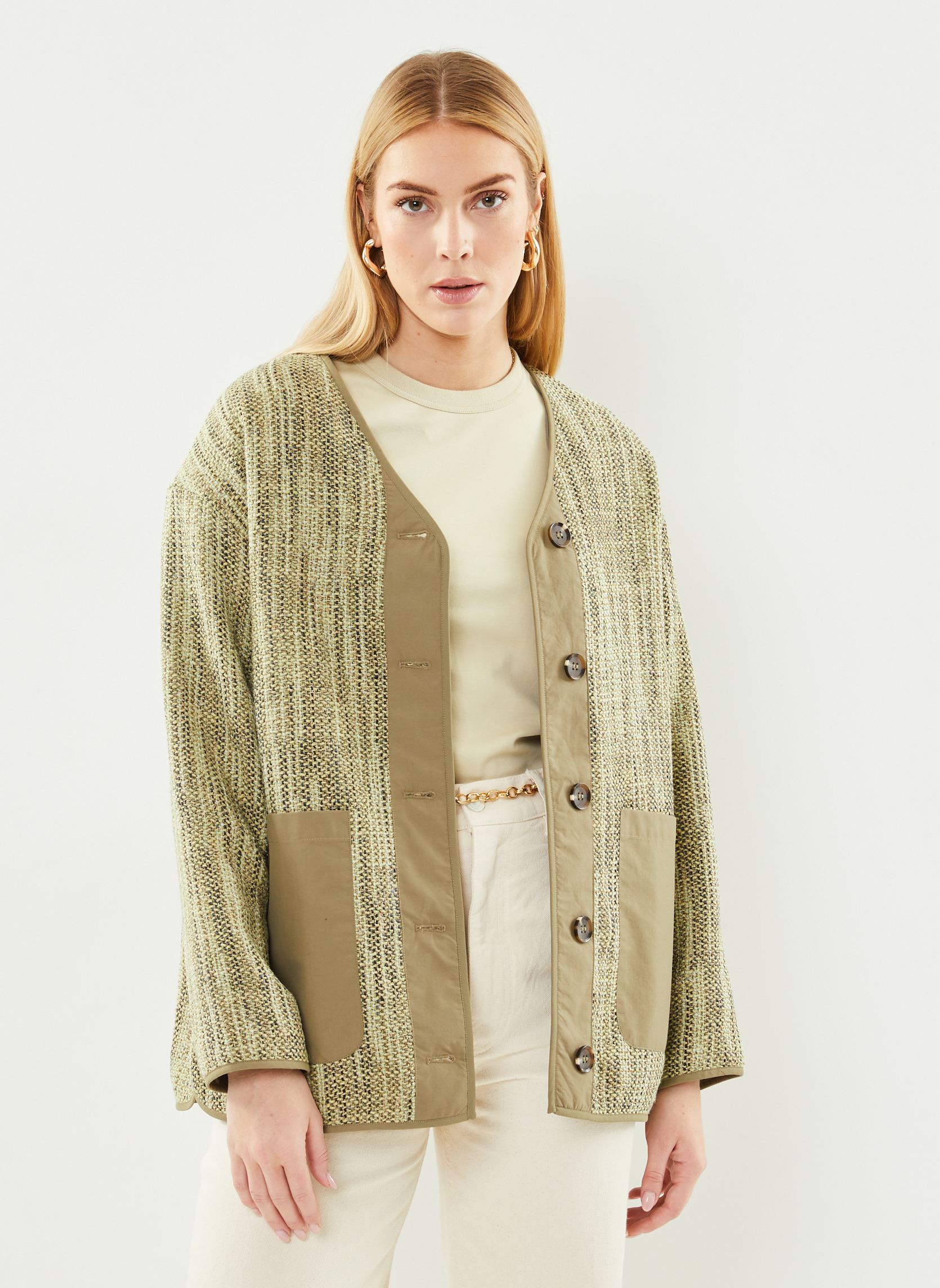 Vestes Bybetino Jacket - femme vert B-Young Vestes Bybetino Jacket - femme vert Aloe Mix