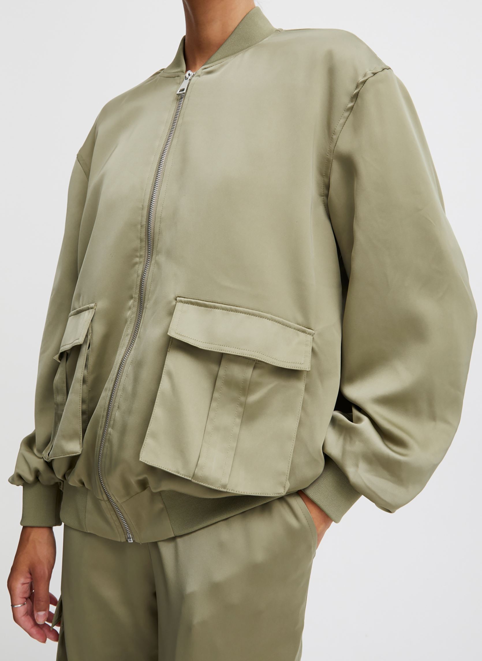 Vestes Byesto Bomber Jacket - femme vert B-Young Vestes Byesto Bomber Jacket - femme vert Aloe