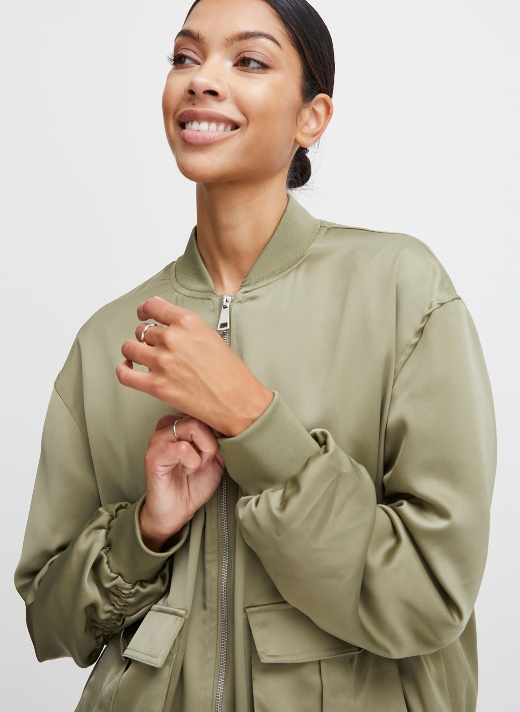 Vestes Byesto Bomber Jacket - femme vert B-Young Vestes Byesto Bomber Jacket - femme vert Aloe