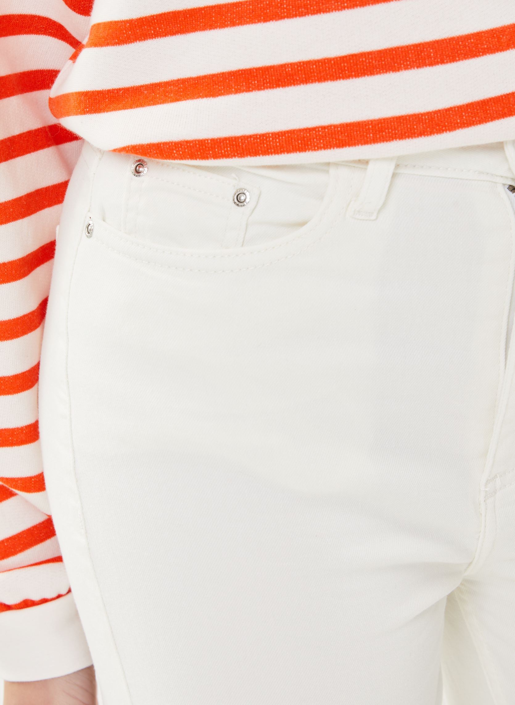 Wijde jeans / Flared Jeans Bykato Bekelona Jeans 3 - dames wit B-Young Wijde jeans / Flared Jeans Bykato Bekelona Jeans 3 - dames wit Off white