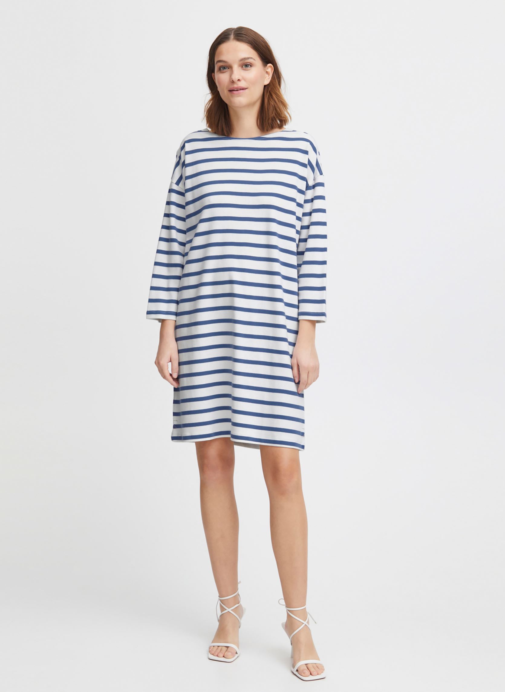 Jurken Byramsi Dress - dames wit B-Young Jurken Byramsi Dress - dames wit OFF WHITE MIX