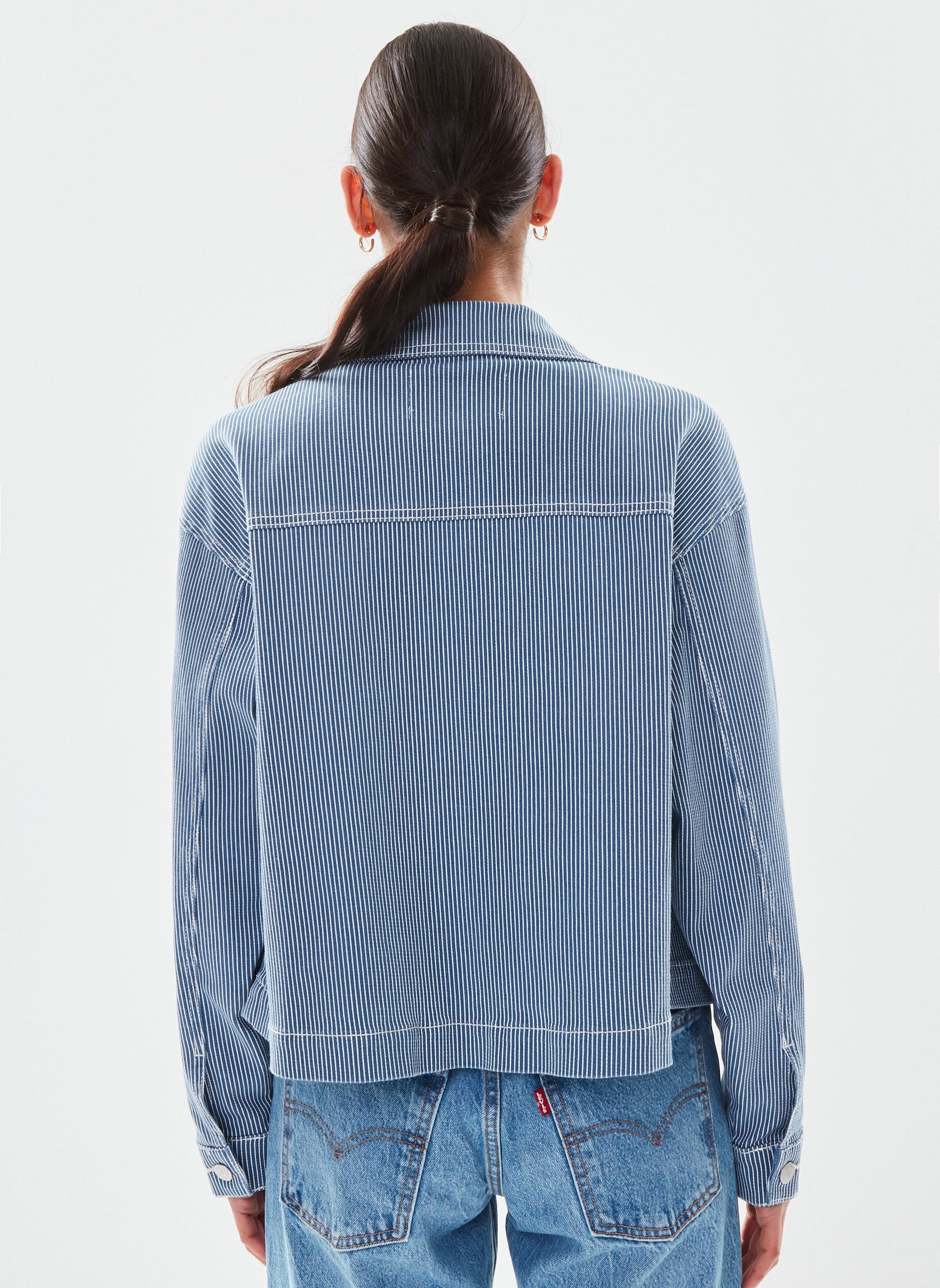 Spijkerjassen Bykasio Shirt Jacket - dames blauw B-Young Spijkerjassen Bykasio Shirt Jacket - dames blauw Birch Mix