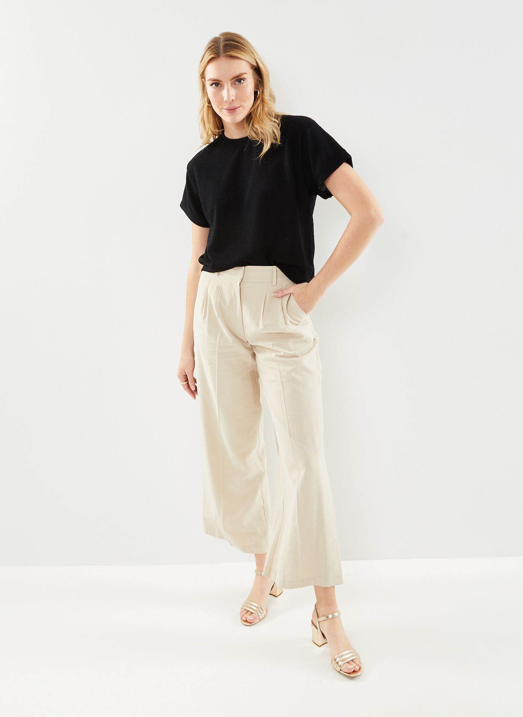 Tee-shirts manches courtes Bysif Ss Tshirt - femme noir B-Young Tee-shirts manches courtes Bysif Ss Tshirt - femme noir Black