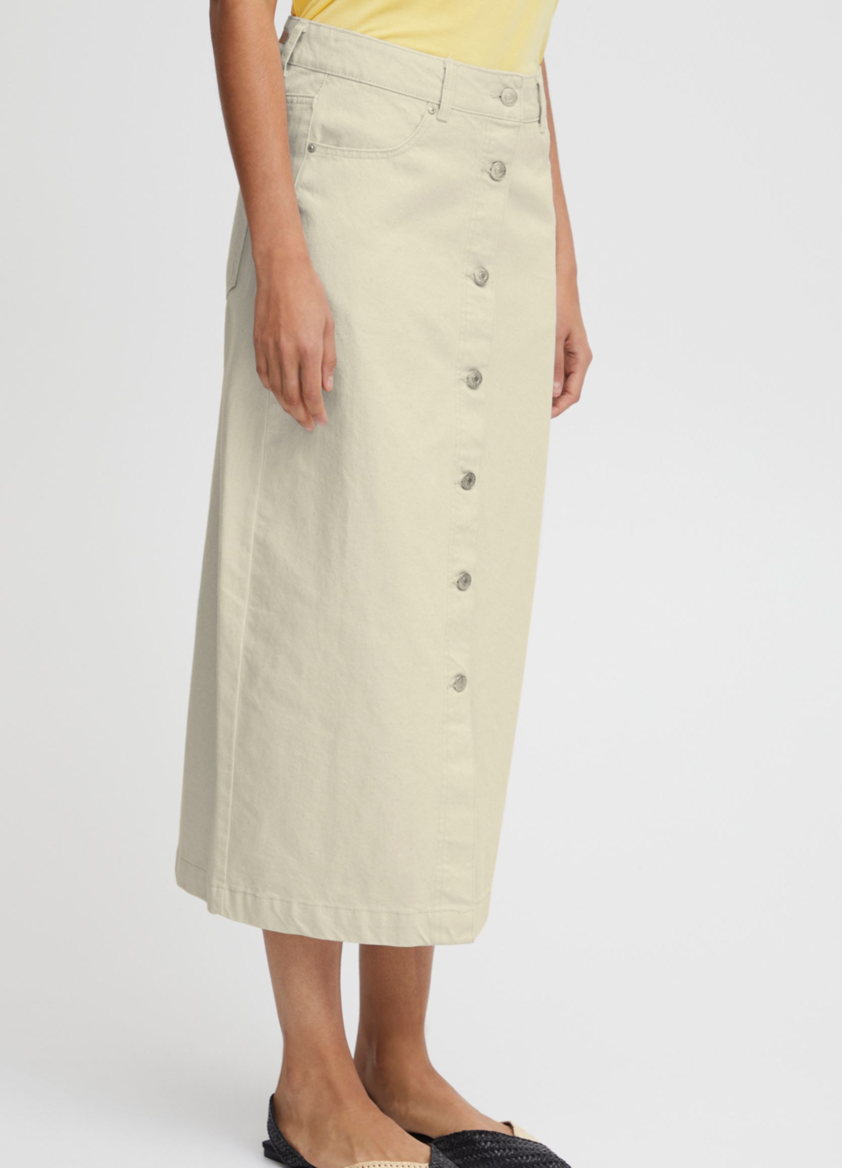 Lange Röcke Bykatsa Skirt - damen weiß B-Young Lange Röcke Bykatsa Skirt - damen weiß Birch