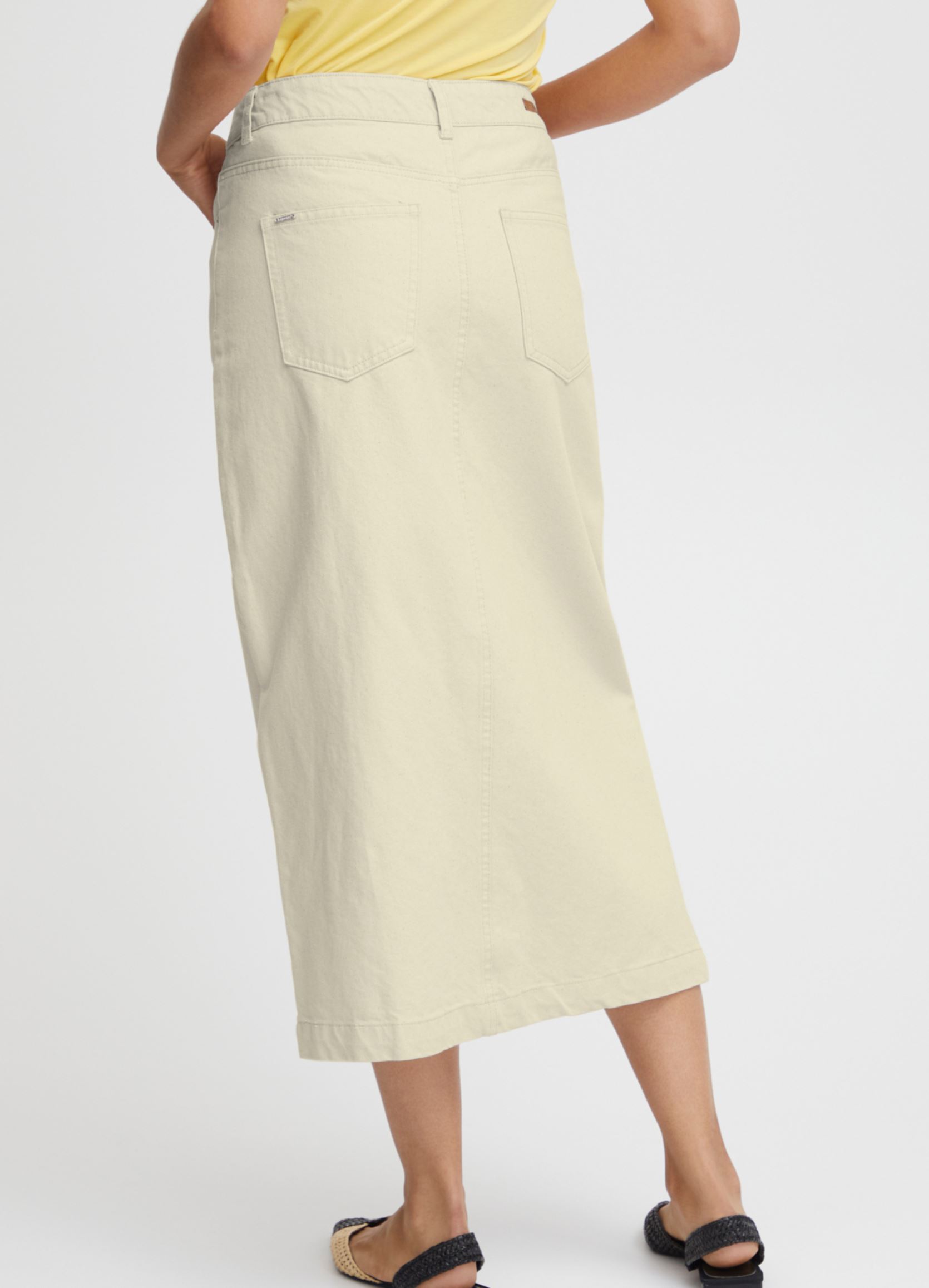 Lange Röcke Bykatsa Skirt - damen weiß B-Young Lange Röcke Bykatsa Skirt - damen weiß Birch
