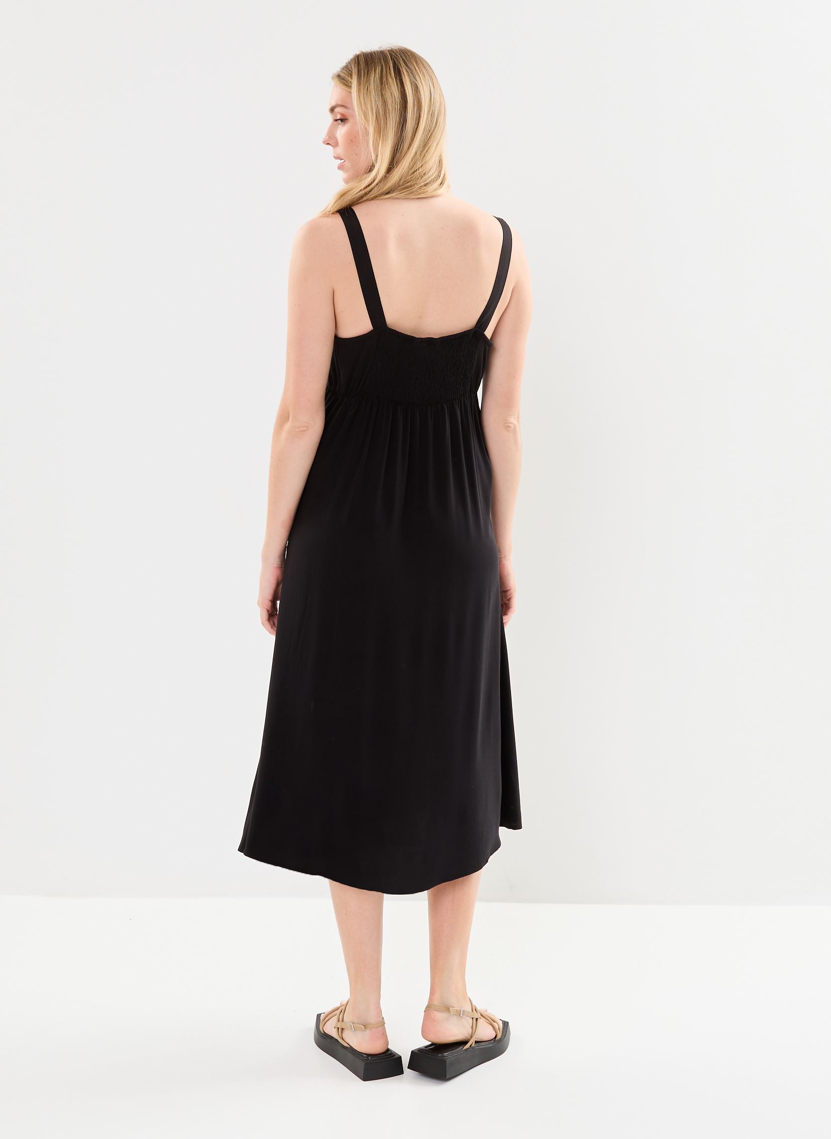 Robes Bymmjoella Slip Dress 4 - femme noir B-Young Robes Bymmjoella Slip Dress 4 - femme noir Black