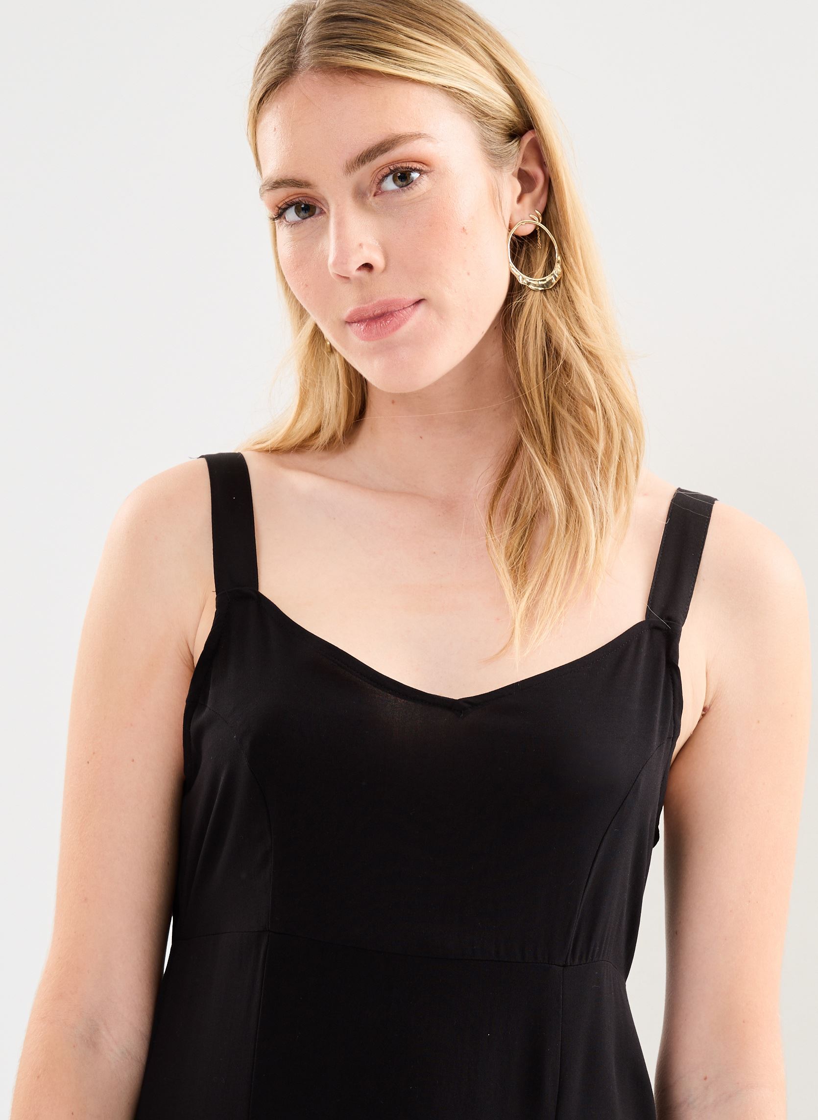 Robes Bymmjoella Slip Dress 4 - femme noir B-Young Robes Bymmjoella Slip Dress 4 - femme noir Black