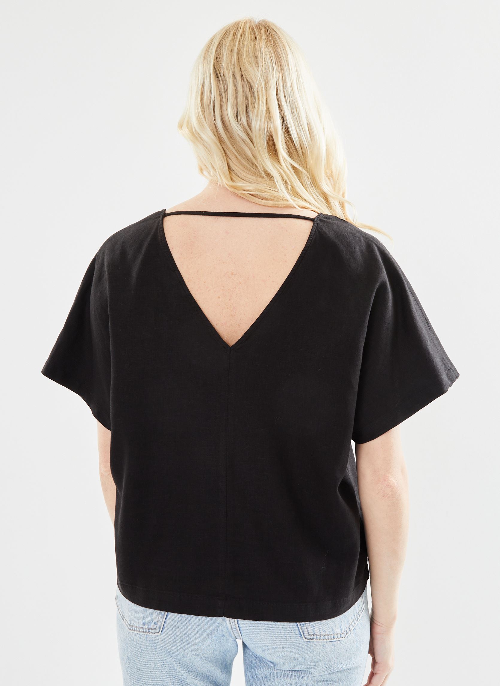Blouses manches courtes Byfalakka Vneck Blouse - femme noir B-Young Blouses manches courtes Byfalakka Vneck Blouse - femme noir Black
