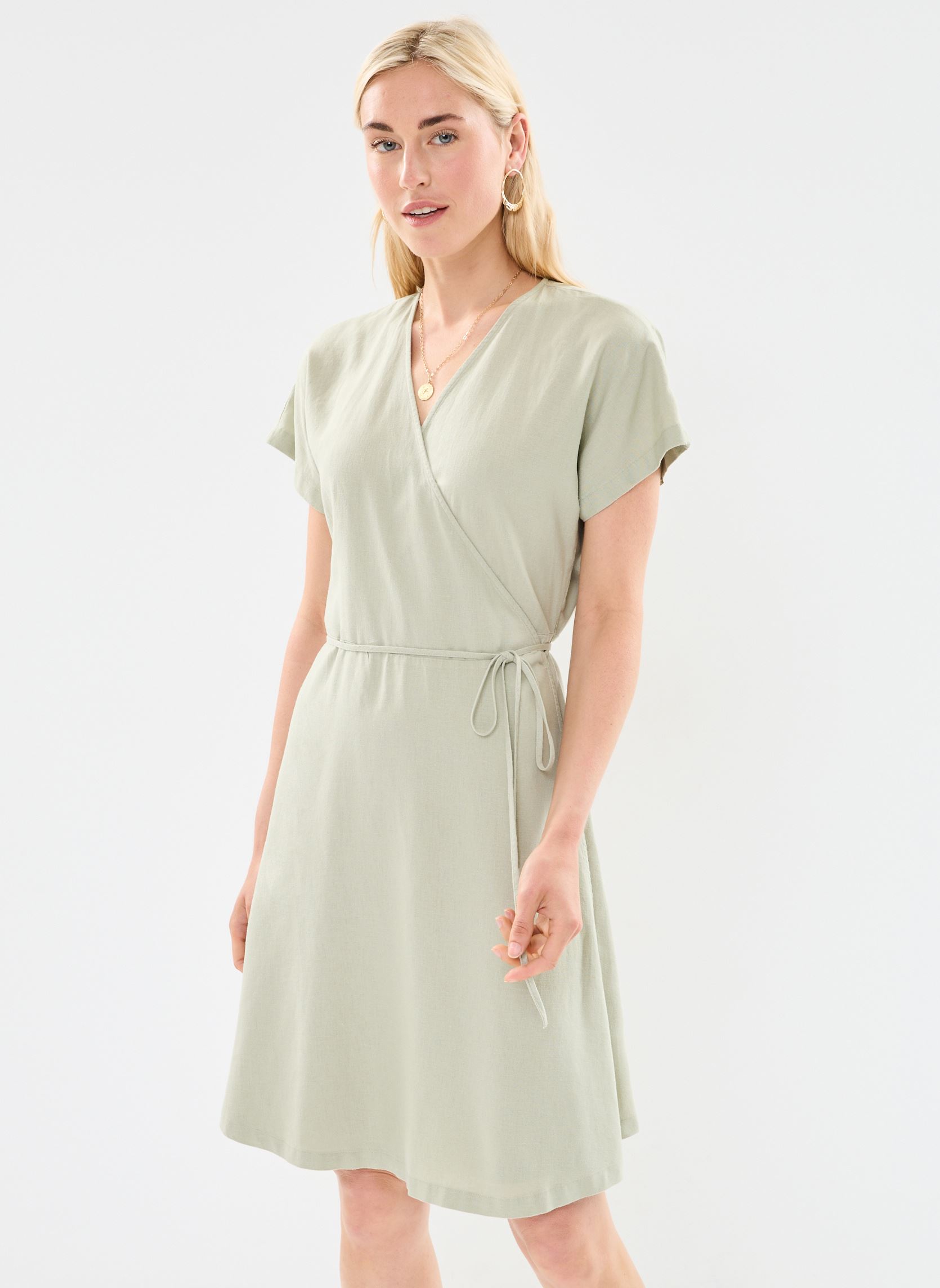 Abiti Byfalakka Wrap Dress - donna verde B-Young Abiti Byfalakka Wrap Dress - donna verde Tea
