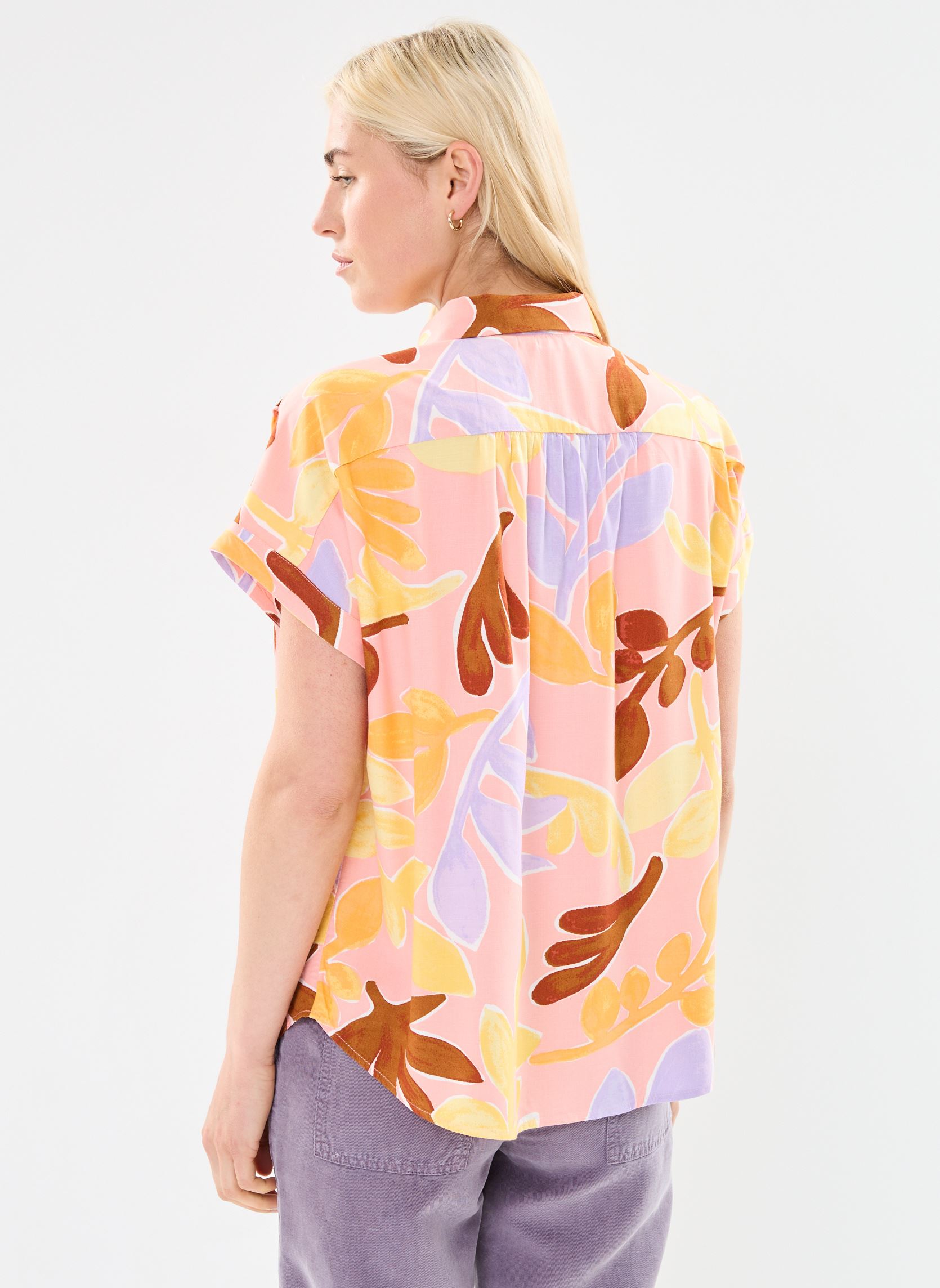 Chemises manches courtes Byilsi Shirt - femme multicolore B-Young Chemises manches courtes Byilsi Shirt - femme multicolore Quartz Pink Mix