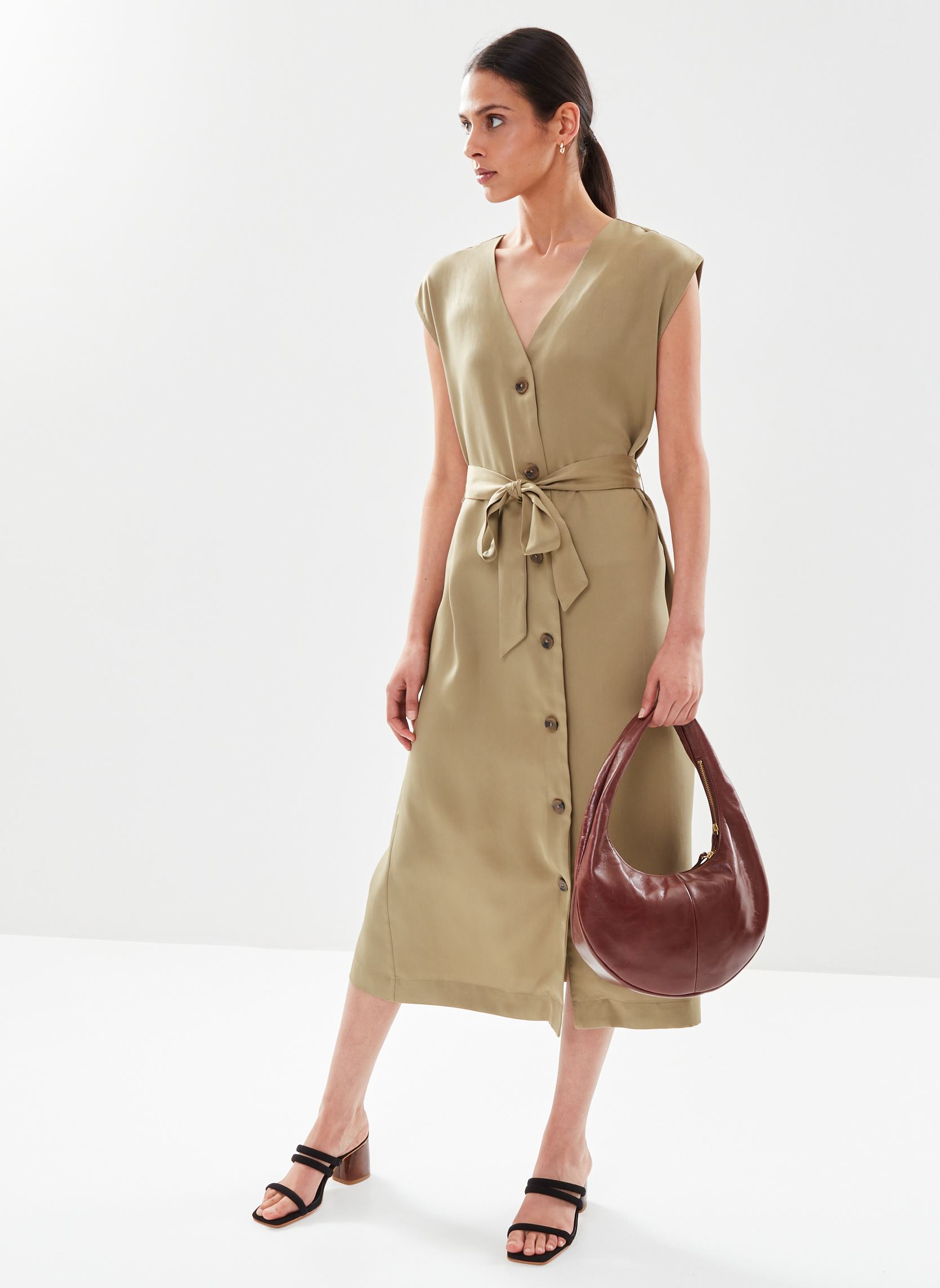 Vestidos Byilini Dress - mujer verde B-Young Vestidos Byilini Dress - mujer verde Aloe