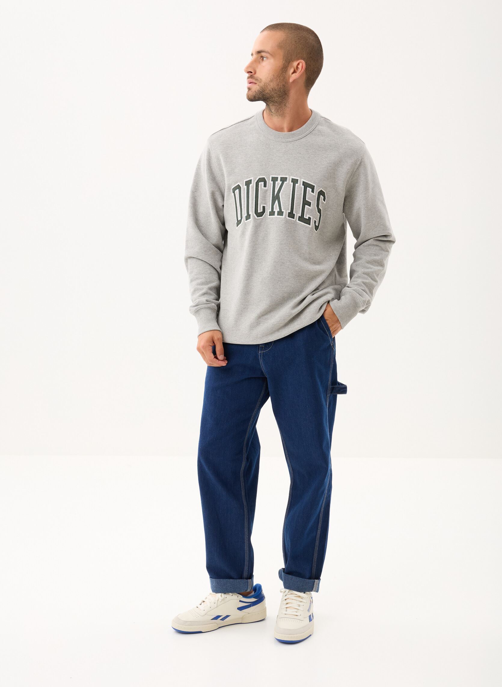 Sweats Aitkin Sweatshirt homme gris Dickies Sweats Aitkin Sweatshirt homme gris GRY/DARK FOREST