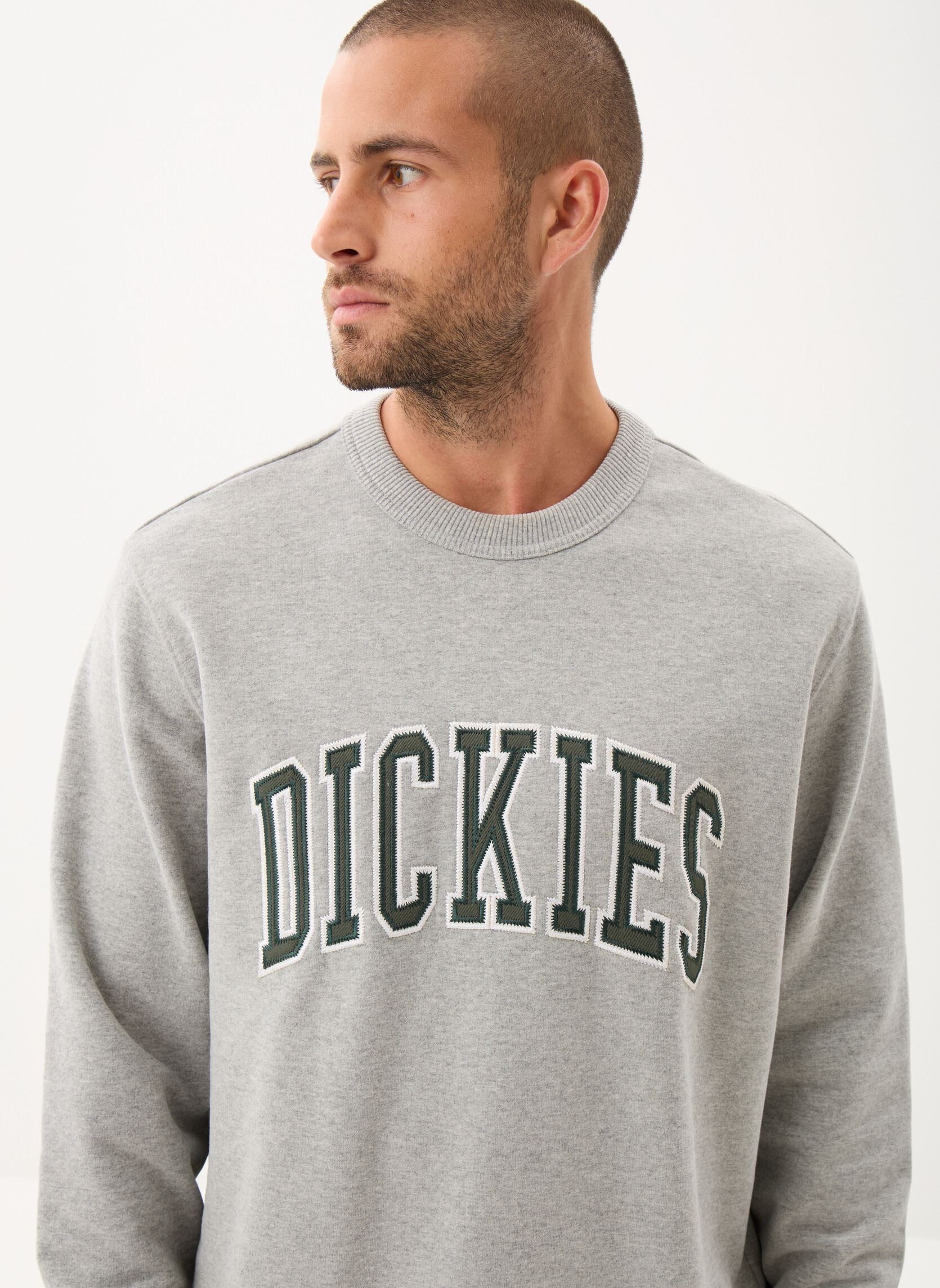 Sweats Aitkin Sweatshirt homme gris Dickies Sweats Aitkin Sweatshirt homme gris GRY/DARK FOREST