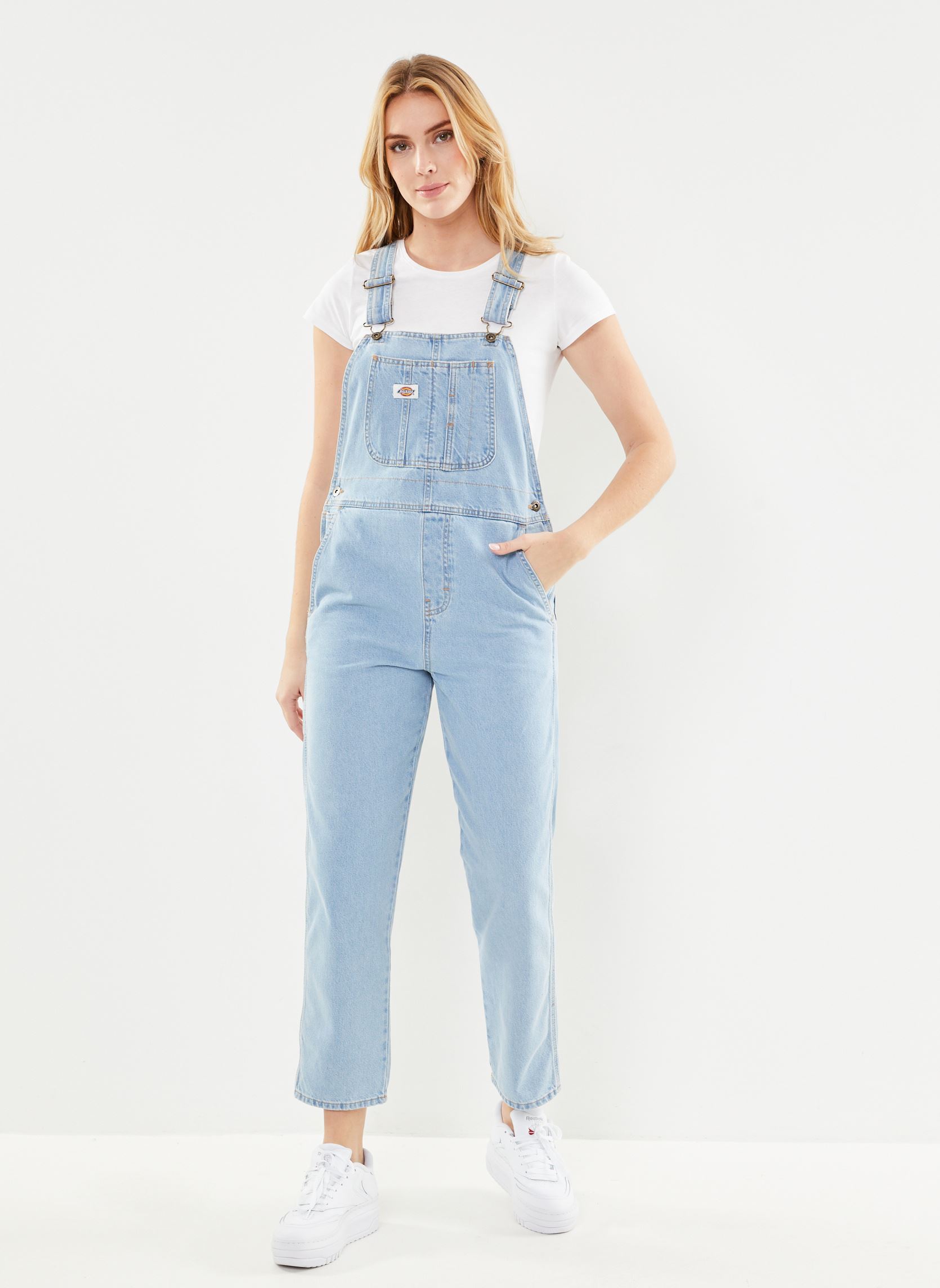 Salopettes Dickies Classic Denim Bib W femme bleu Dickies Salopettes Dickies Classic Denim Bib W femme bleu VINTAGE BLUE