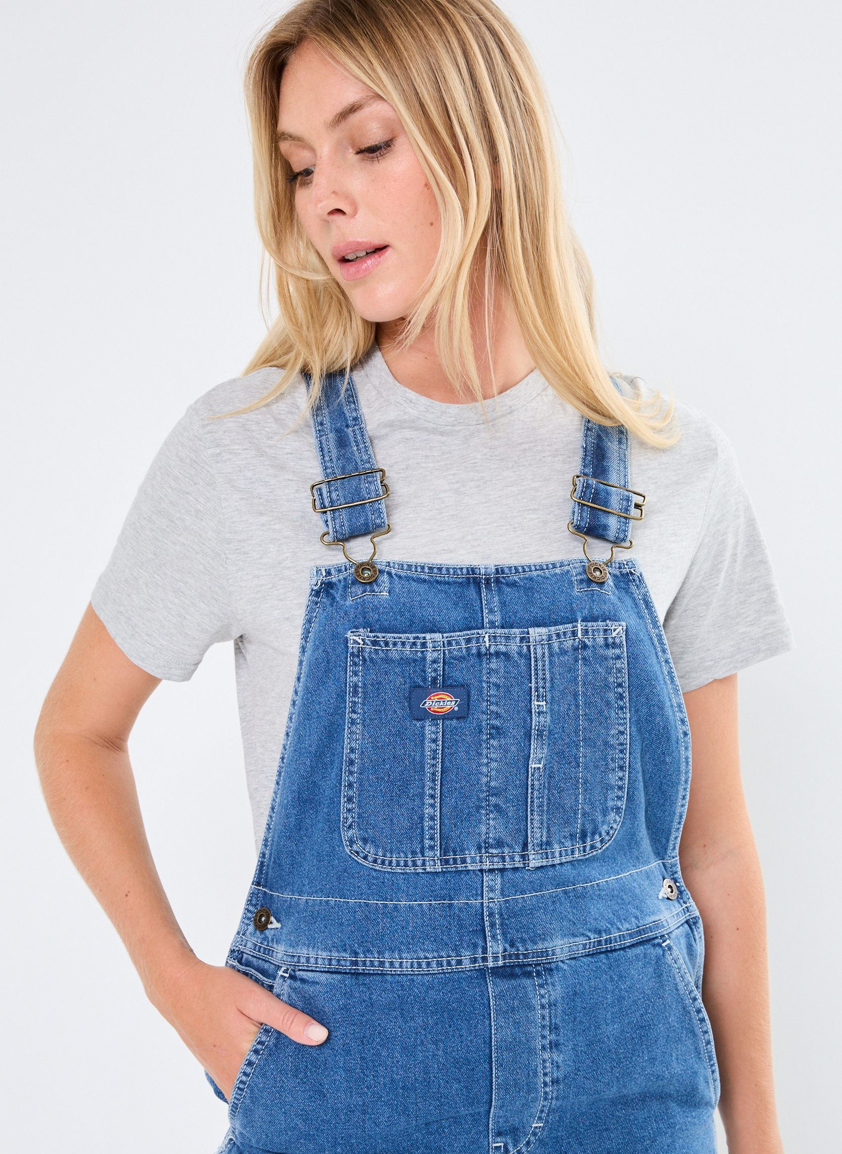 Salopettes Dickies Classic Denim Bib W femme bleu Dickies Salopettes Dickies Classic Denim Bib W femme bleu CLASSIC BLUE