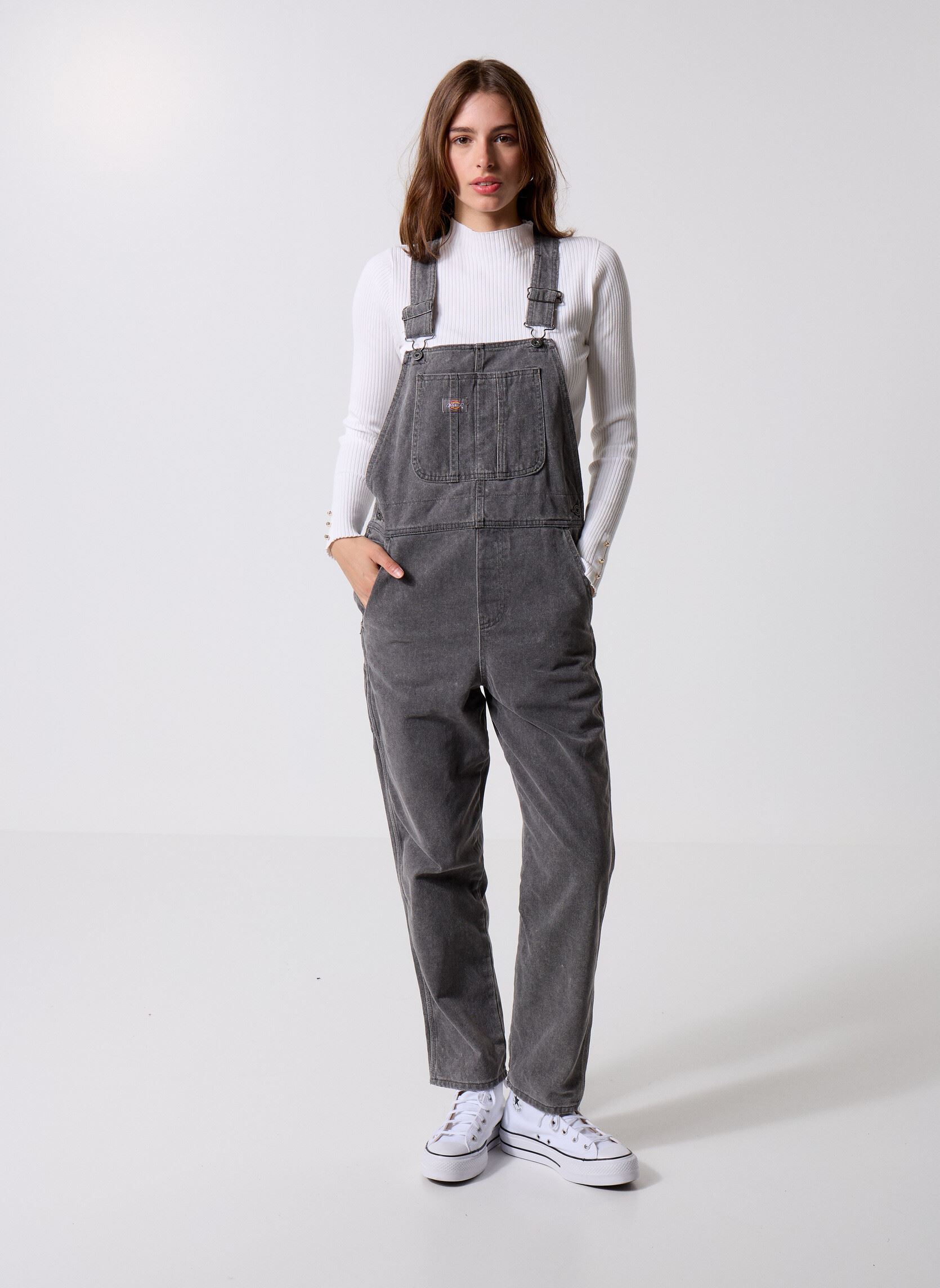 Petos Dickies Classic Denim Bib W mujer gris Dickies Petos Dickies Classic Denim Bib W mujer gris GREY WASH TINTED