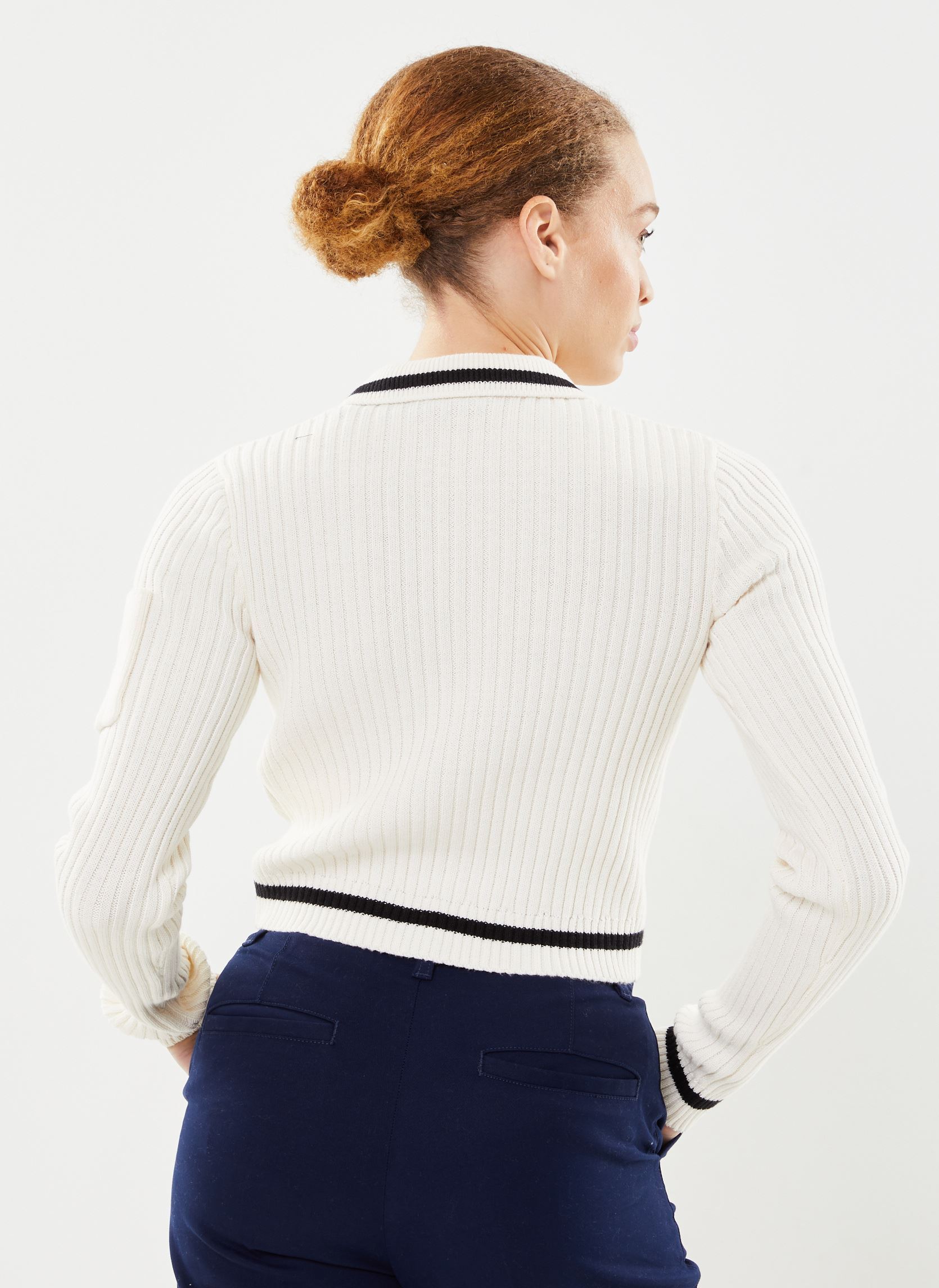 Gilets Lkart Zip Cardigan W femme blanc Dickies Gilets Lkart Zip Cardigan W femme blanc CLOUD