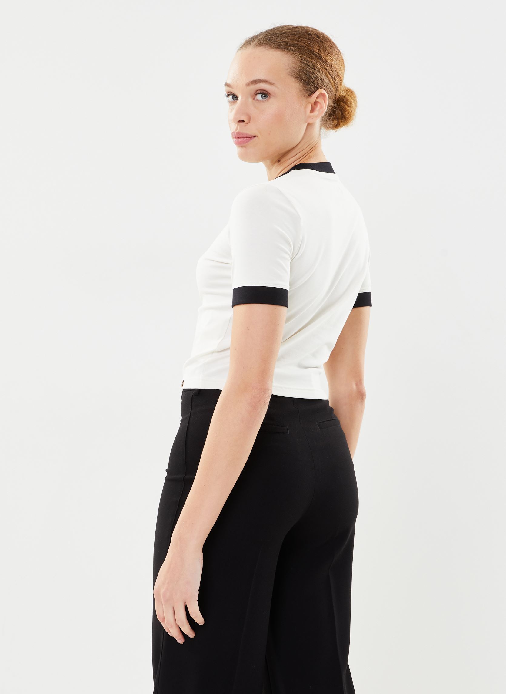 Kurzarm-T-Shirts Herndon Ringer SS W damen weiß Dickies Kurzarm-T-Shirts Herndon Ringer SS W damen weiß CLOUD
