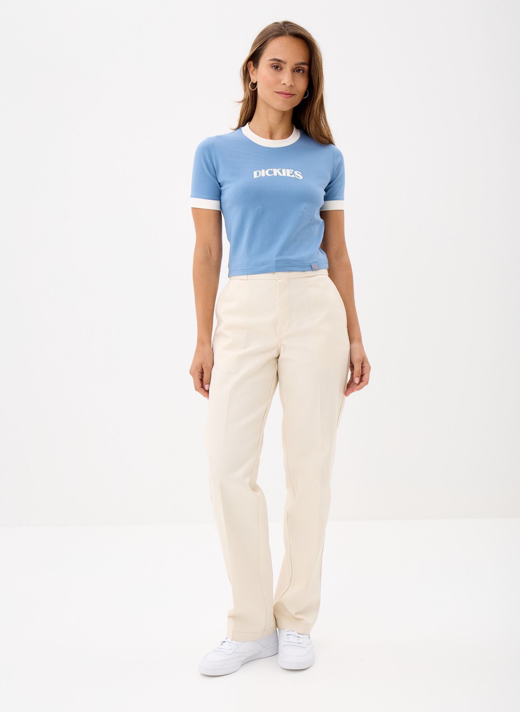 Camisetas de manga corta Herndon Ringer SS W mujer azul Dickies Camisetas de manga corta Herndon Ringer SS W mujer azul CORONET BLUE
