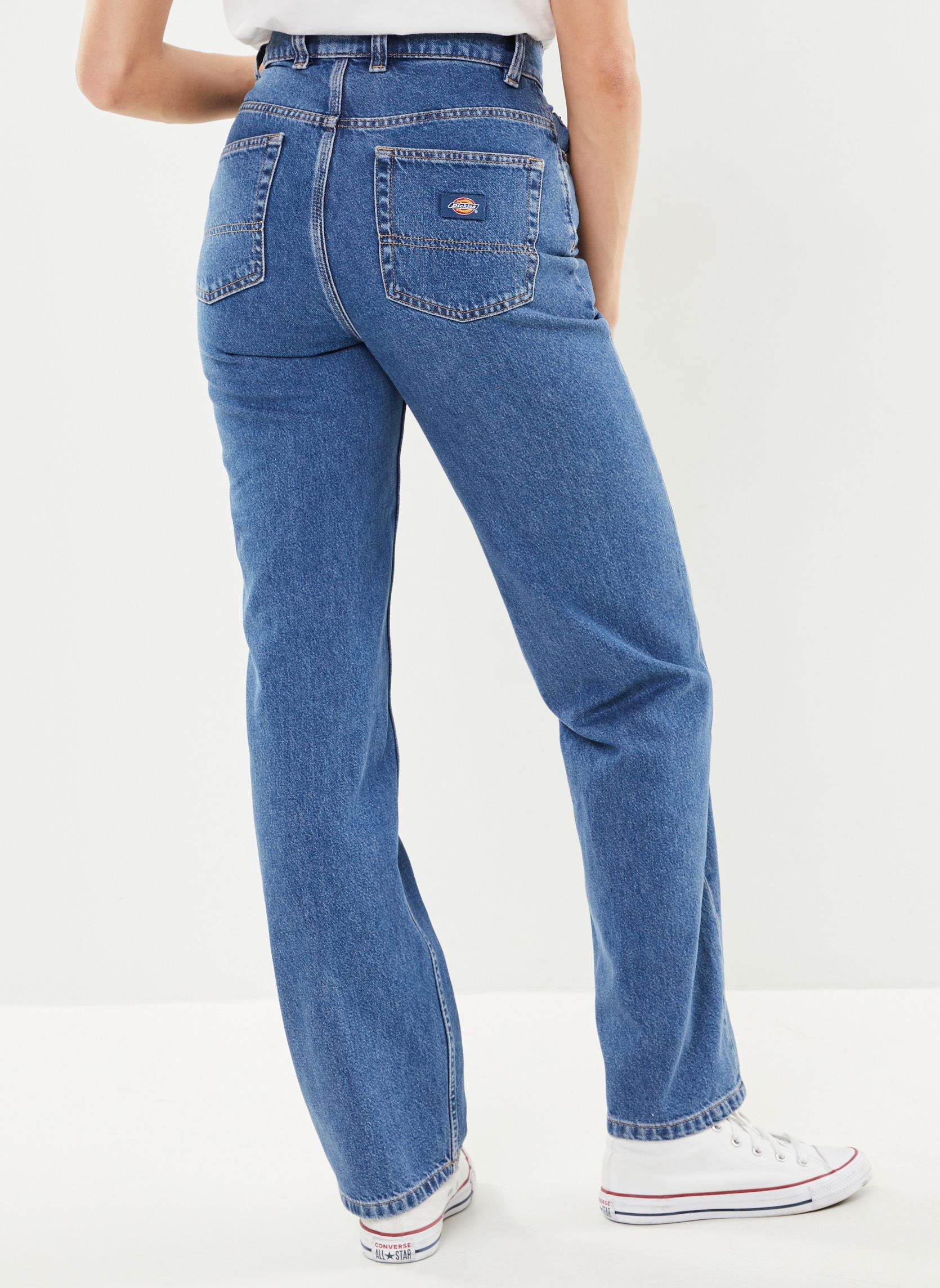 Wijde jeans / Flared Jeans Thomasville denin W dames blauw Dickies Wijde jeans / Flared Jeans Thomasville denin W dames blauw CLASSIC BLUE