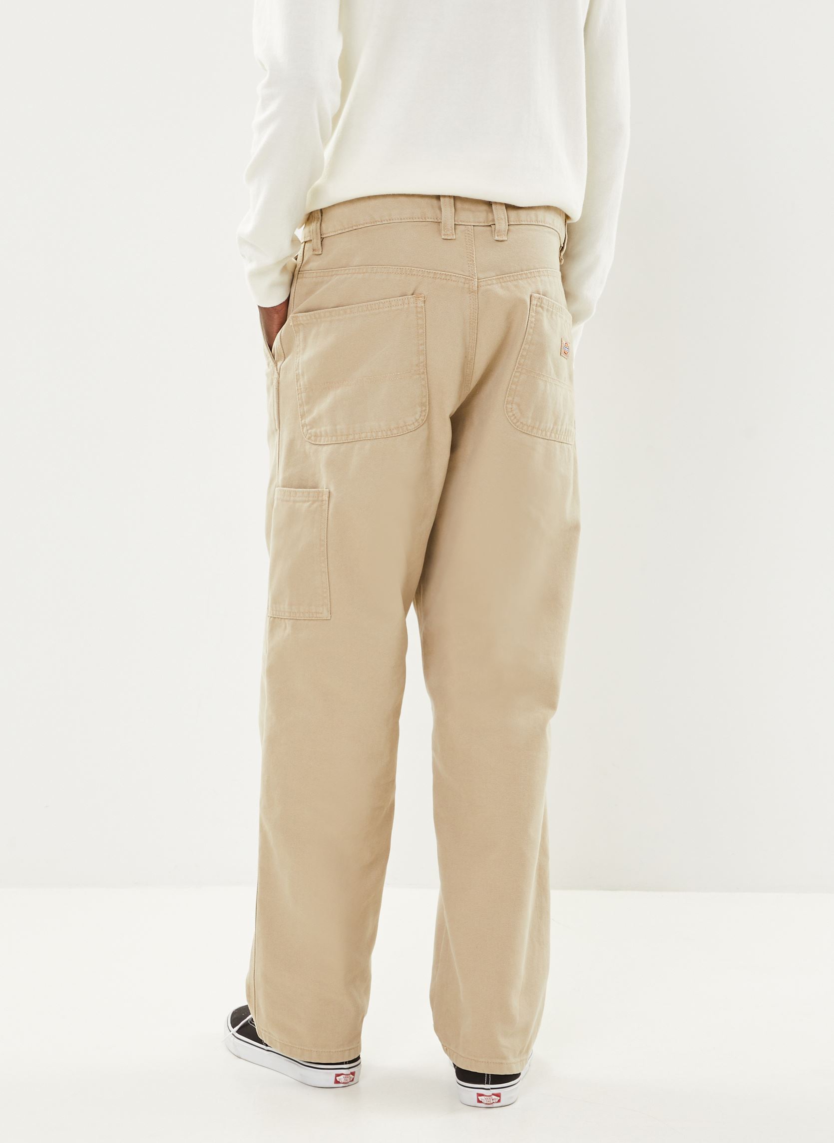 Pantalones rectos Dickies Duck Canvas Pant W mujer beige Dickies Pantalones rectos Dickies Duck Canvas Pant W mujer beige DESERT SAND