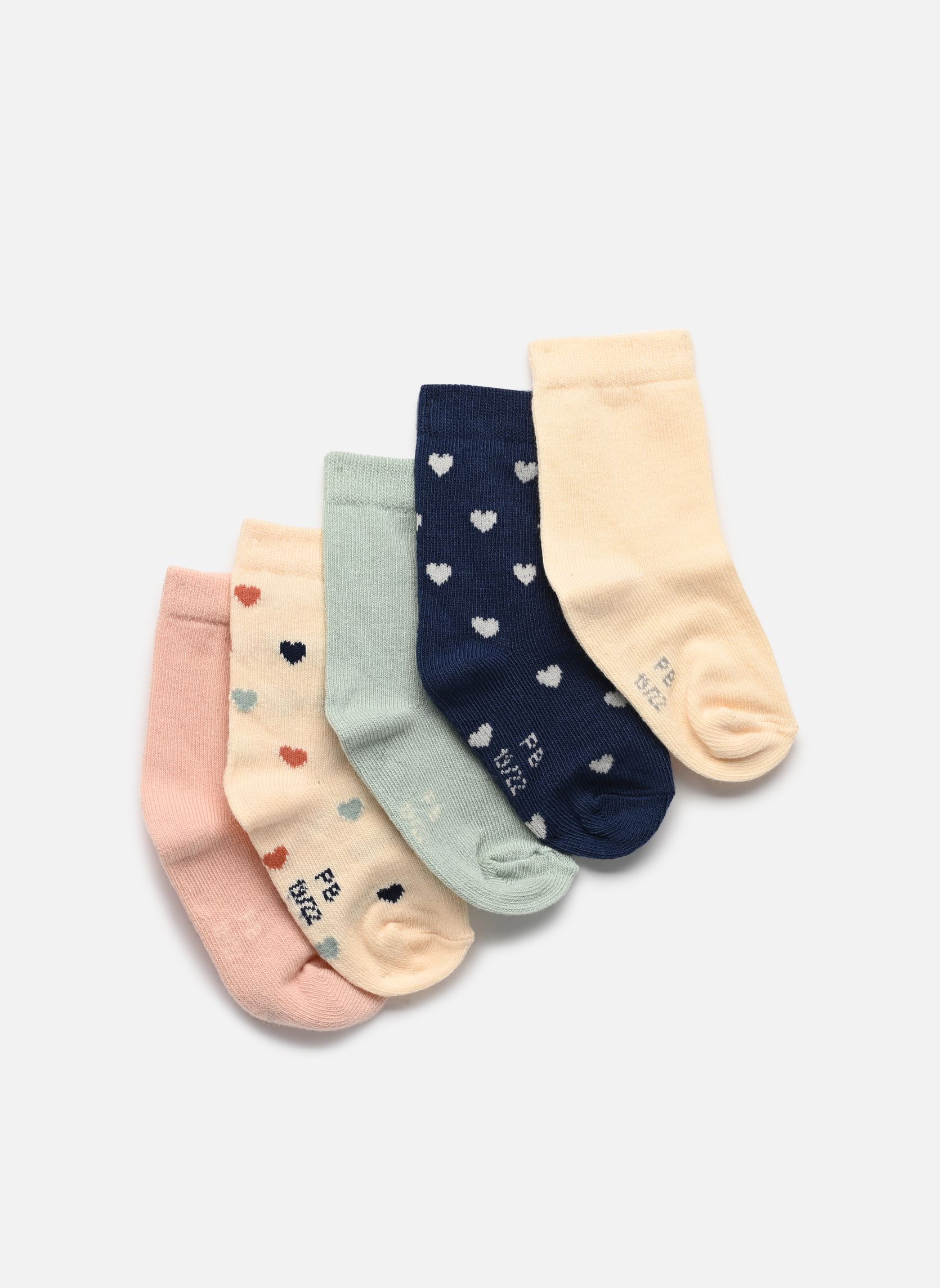 Chaussettes 5 Paires Chaussettes fille blanc Petit Bateau Chaussettes 5 Paires Chaussettes fille blanc Variante 1