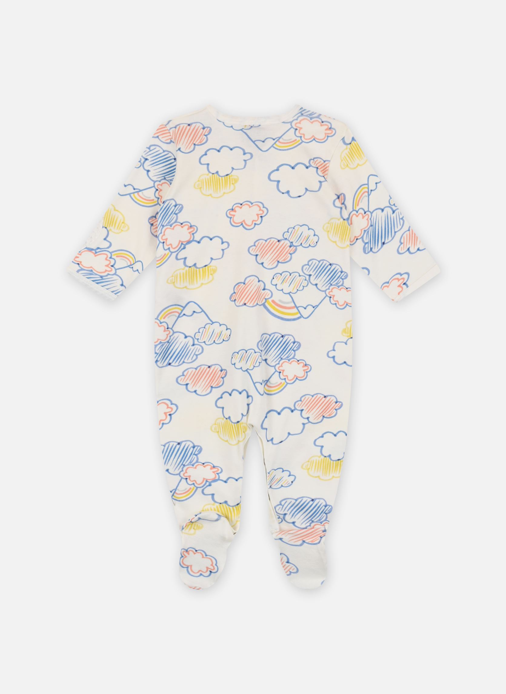 Pyjamas et Grenouillères Mika blanc Petit Bateau Pyjamas et Grenouillères Mika blanc MARSHMALLOW/MULTICO