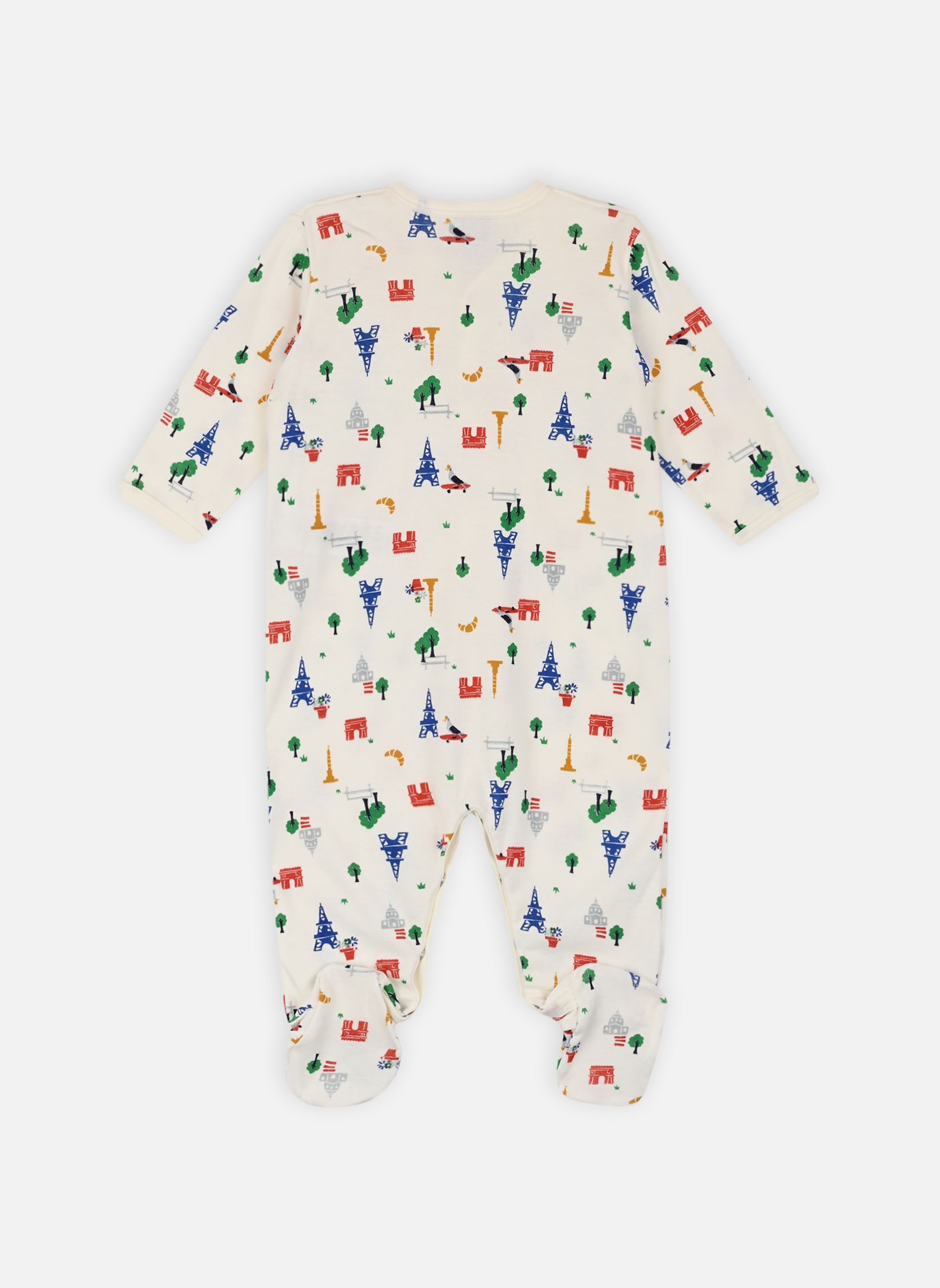 Pyjamas et Grenouillères Milly blanc Petit Bateau Pyjamas et Grenouillères Milly blanc MARSHMALLOW/MULTICO